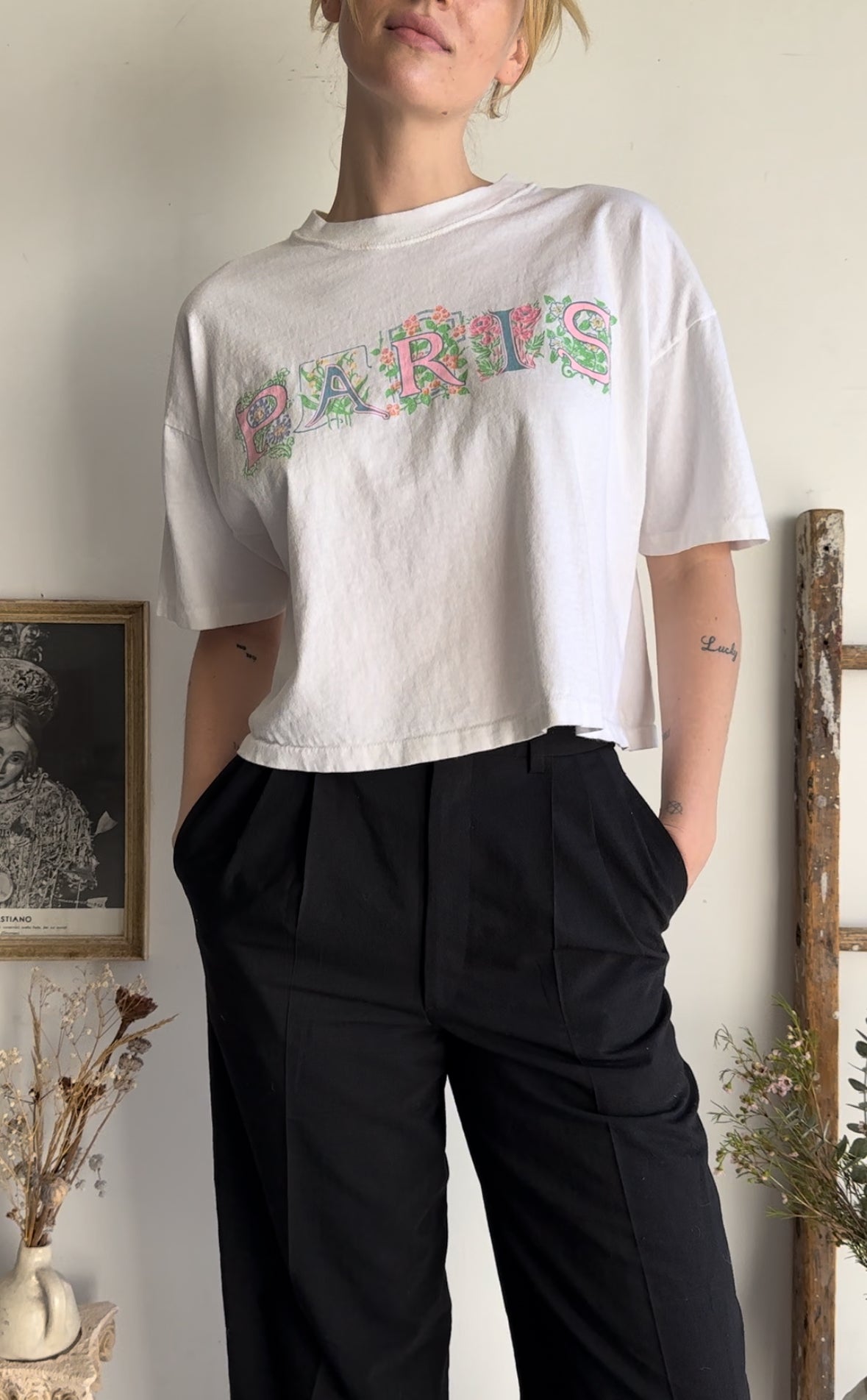 1980s Faded Paris Tee (Boxy S/M)