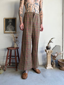 1970s Plaid Bell Bottoms (30 x 30)