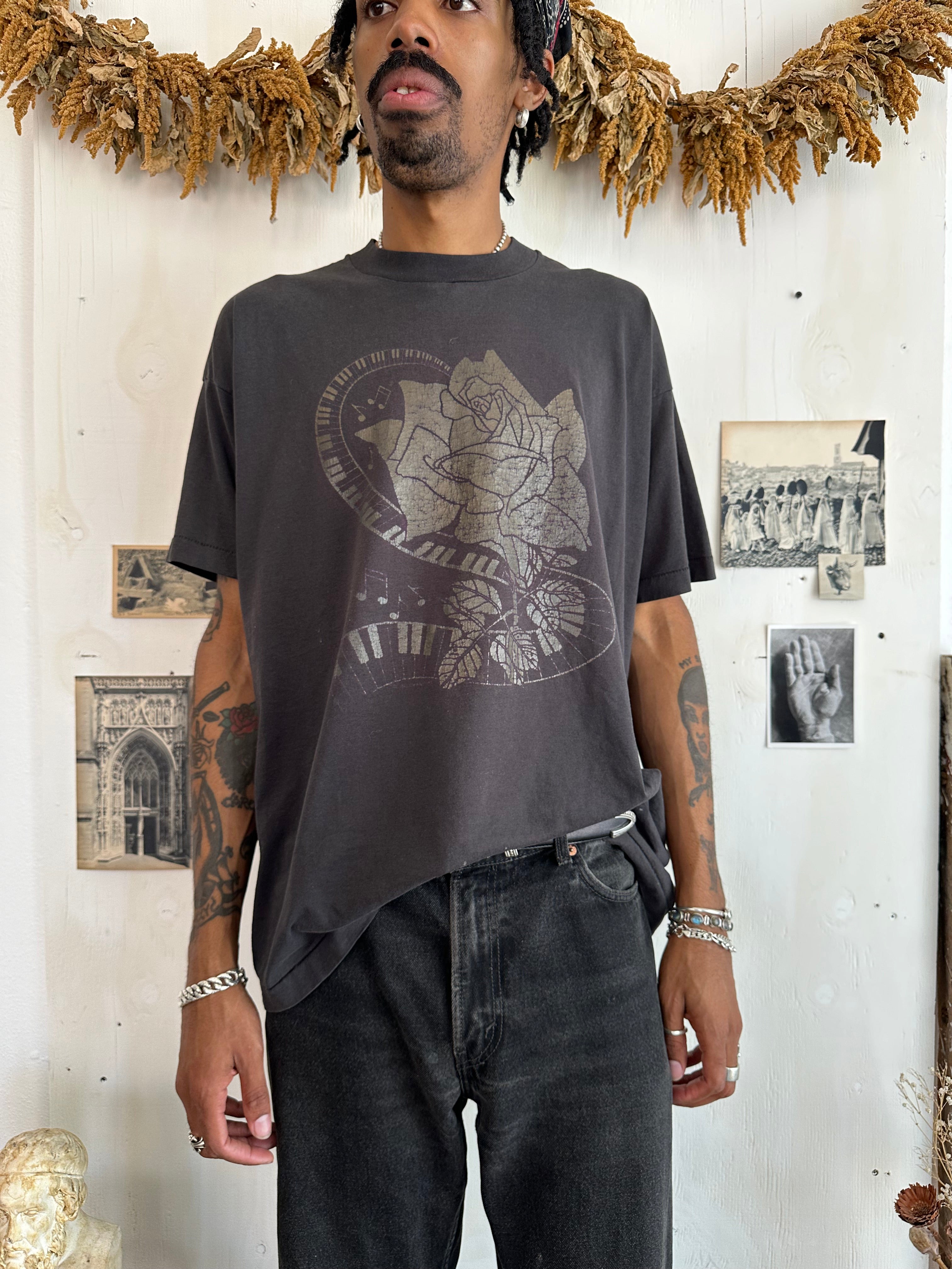 1990s Music Rose Tee (Boxy XXL)