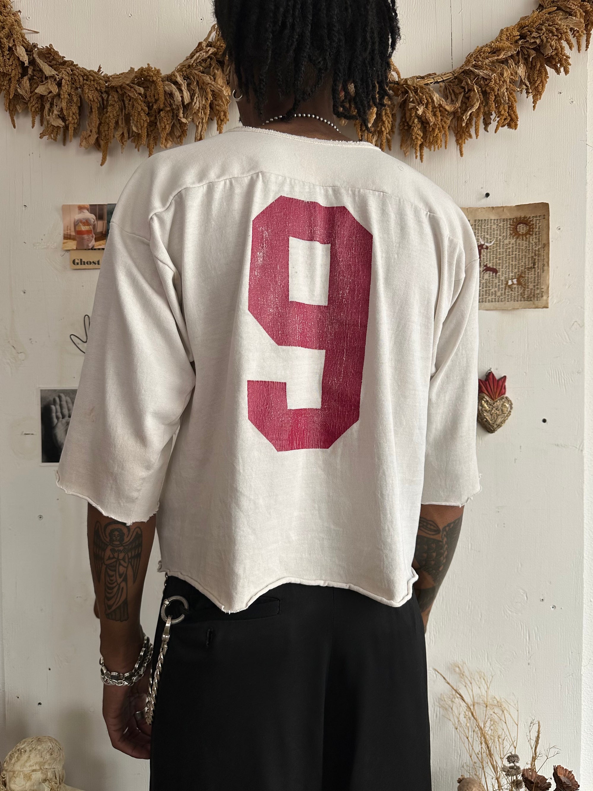 1970s Well Worn Number Nine Jersey Half Sleeve