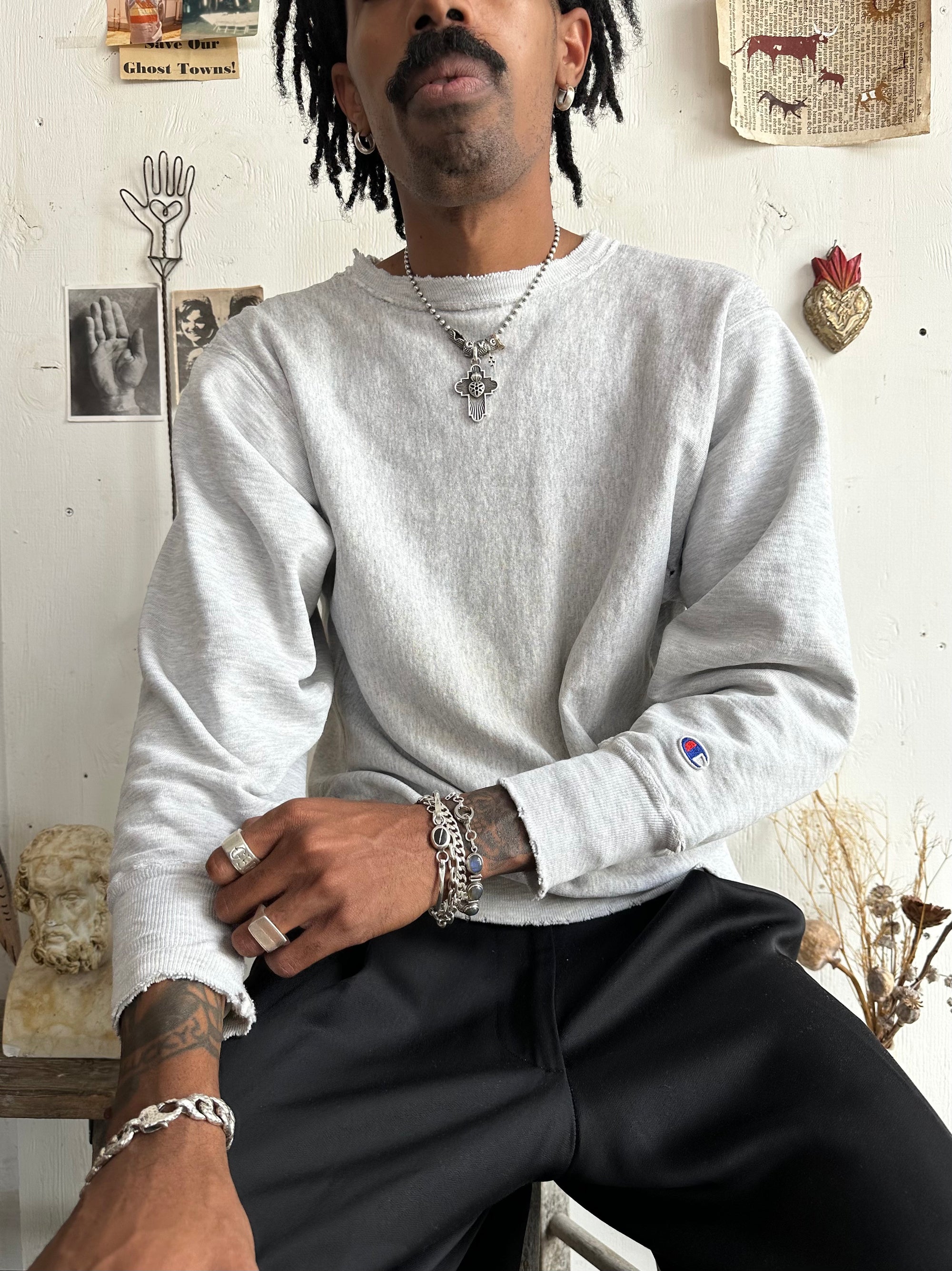 1990s Well Worn Reverse Weave Champion Sweatshirt