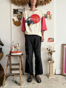 1990s Well-Worn Oversized Coca-Cola Baseball Tee (Boxy XL)