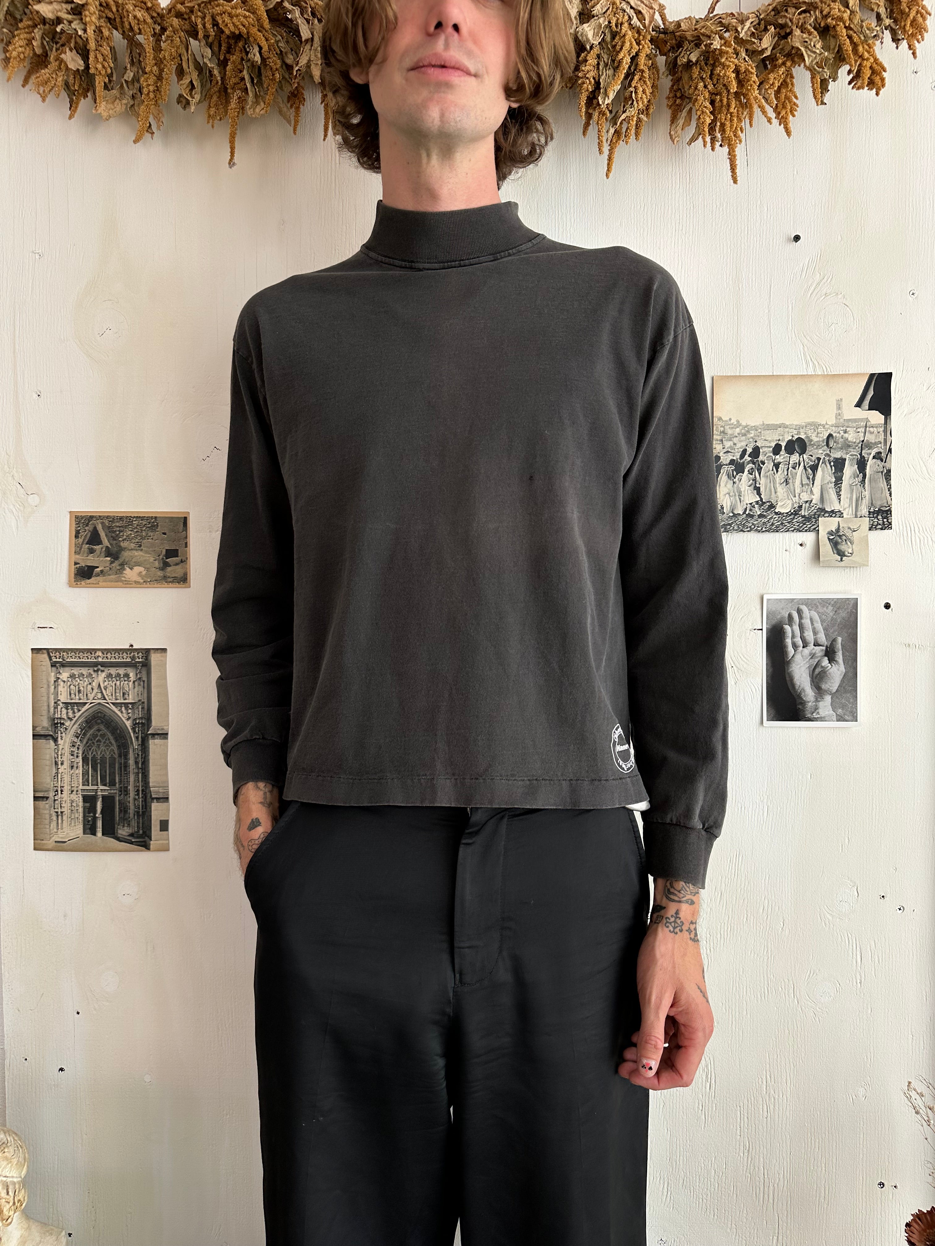 1990s Cropped Hanes Mock Neck (Boxy S/M)