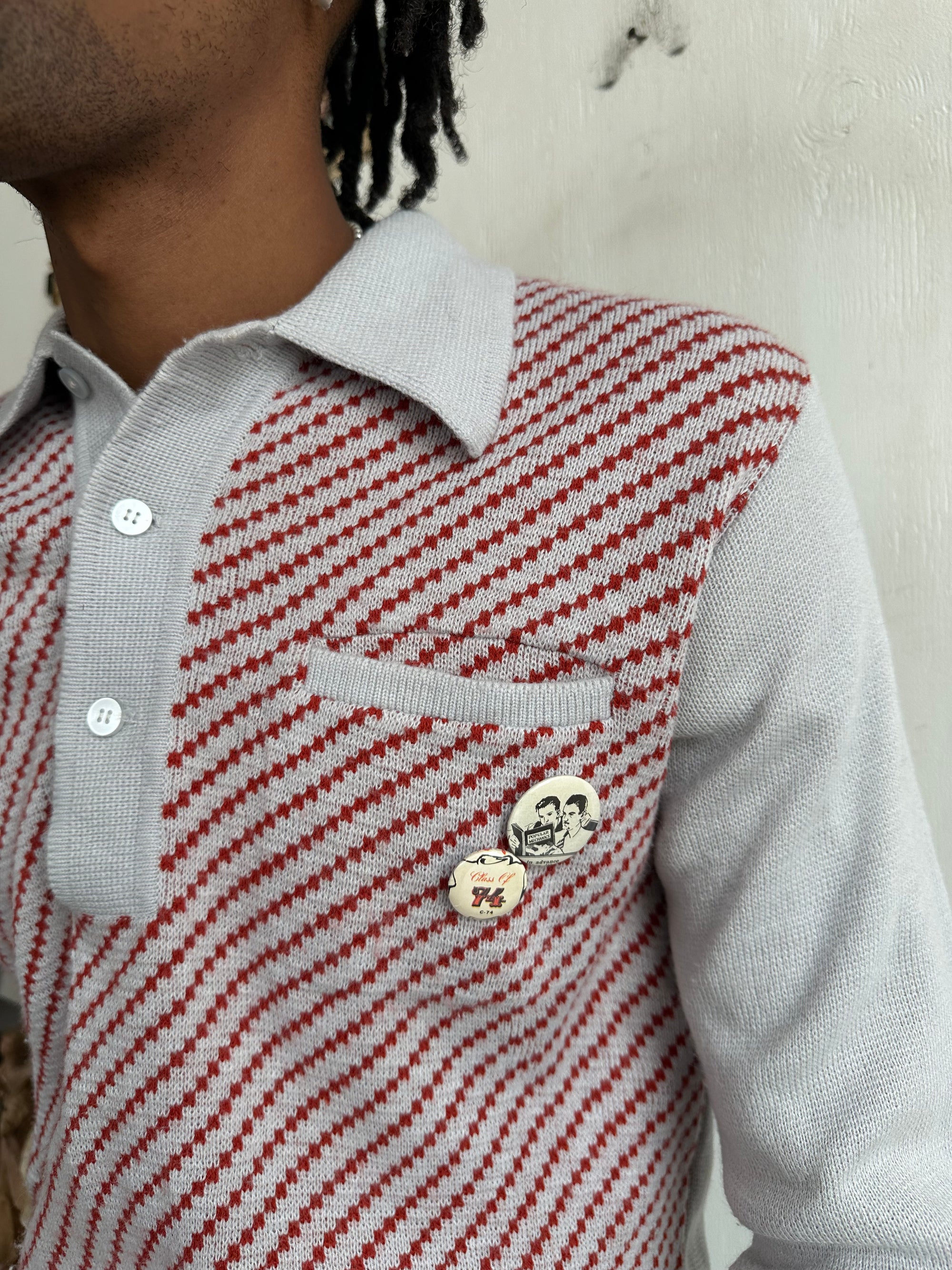 1970s Collared Knit W/ Pins