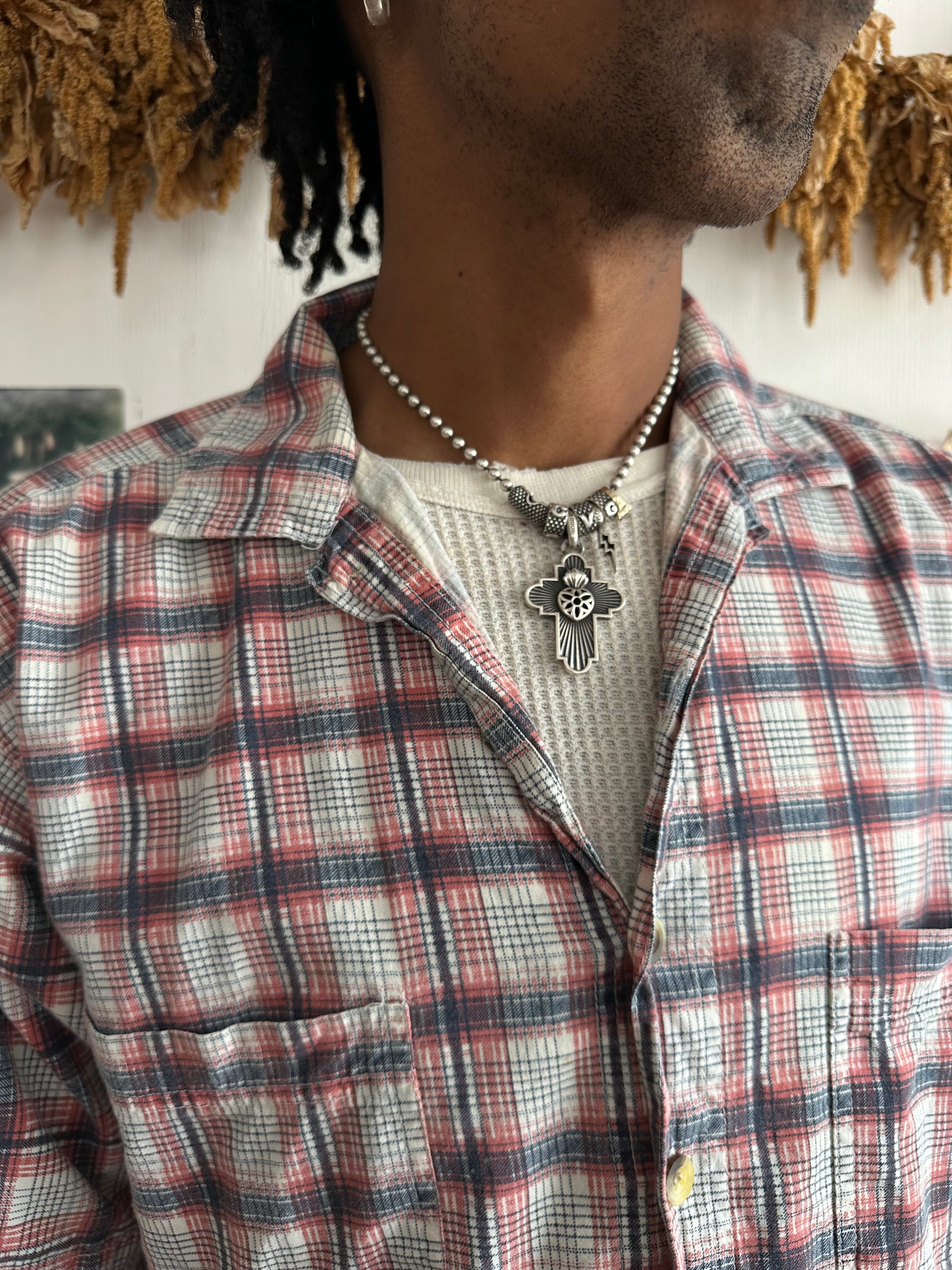 1970s Plaid Short Sleeve Shirt