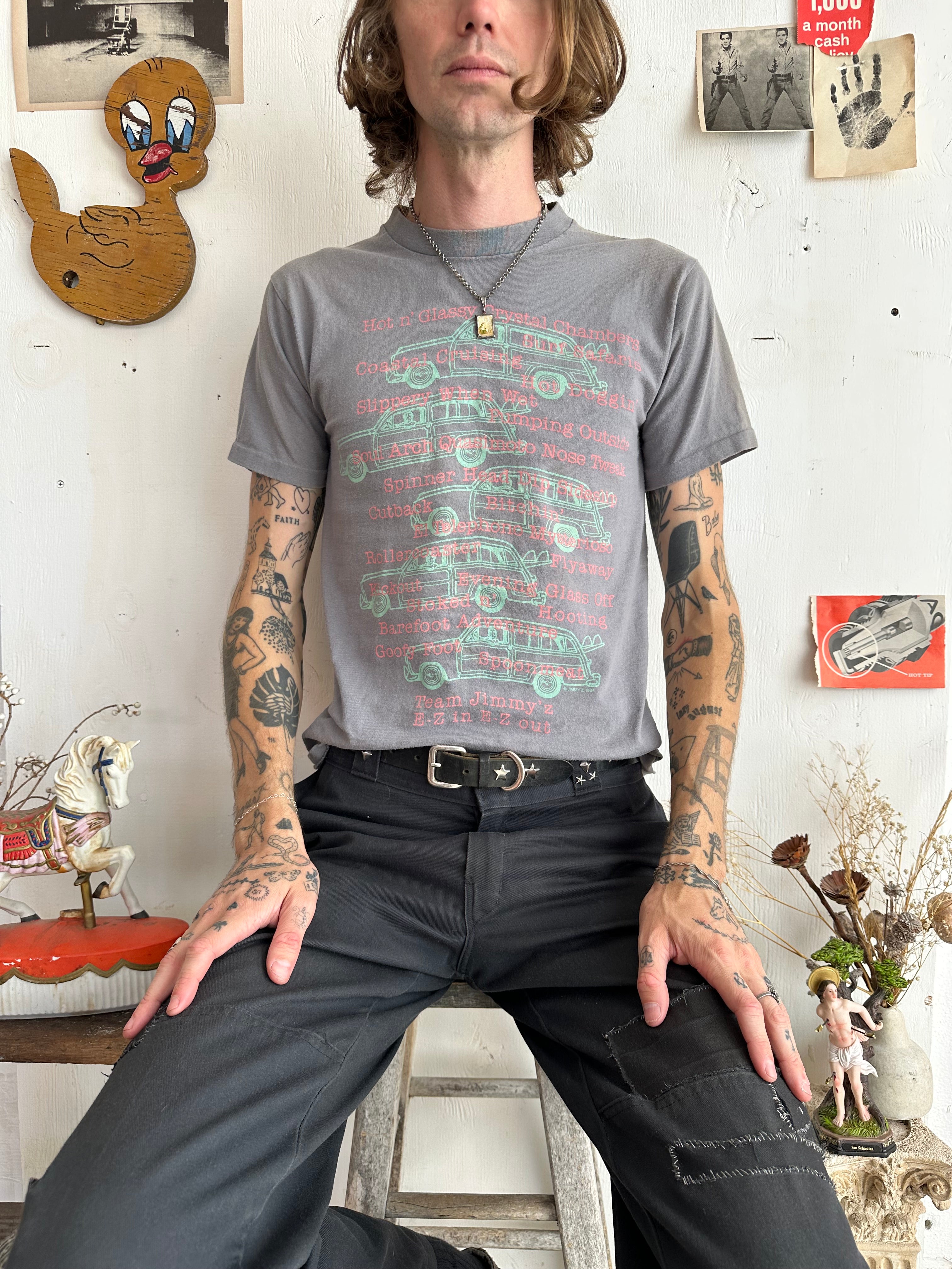 1980s Pop Art Surf Tee (S/M)