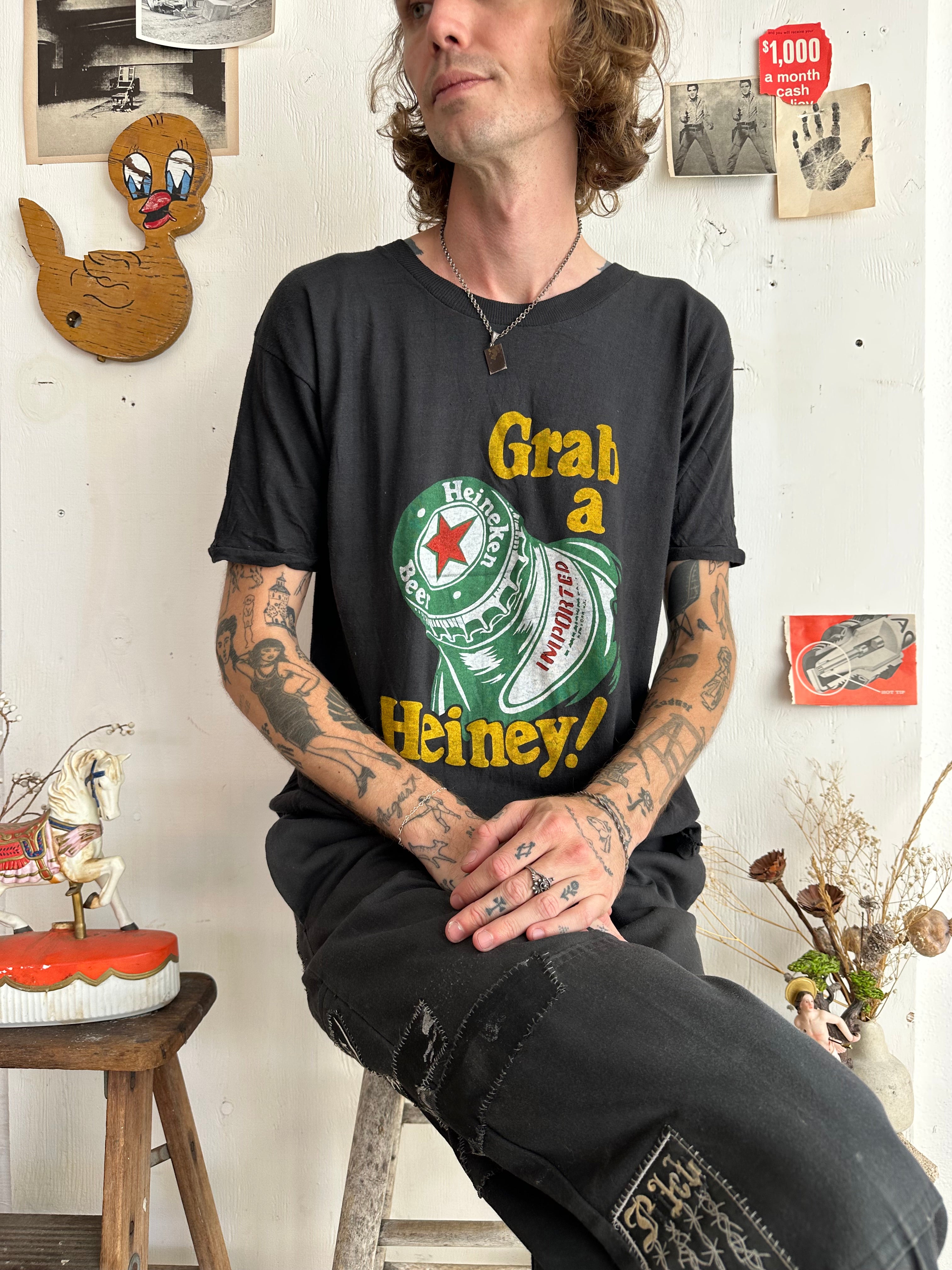 1970s Paper Thin Heineken Tee (M/L)