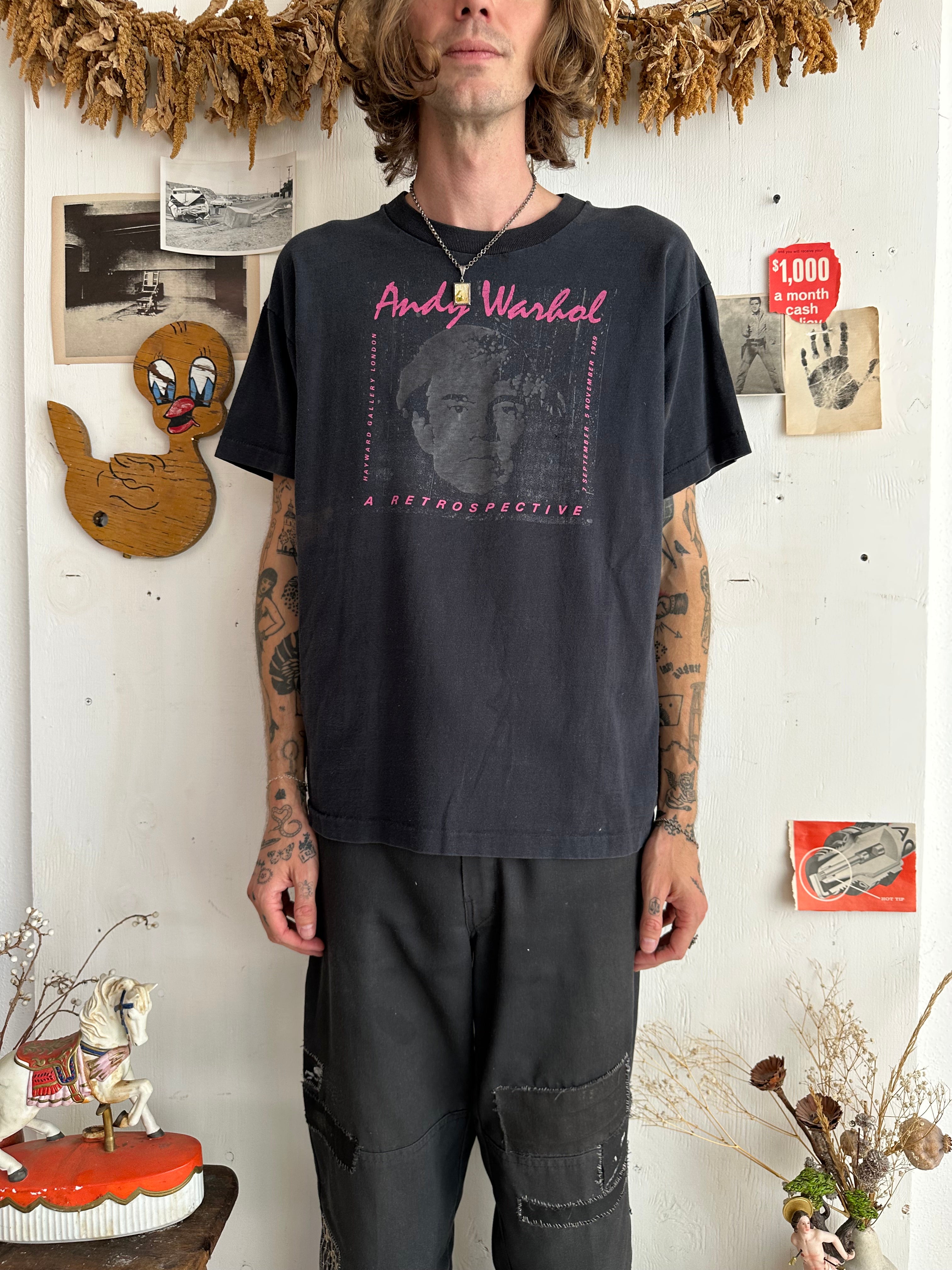 1989 Andy Warhol Retrospective T-Shirt (Boxy M)