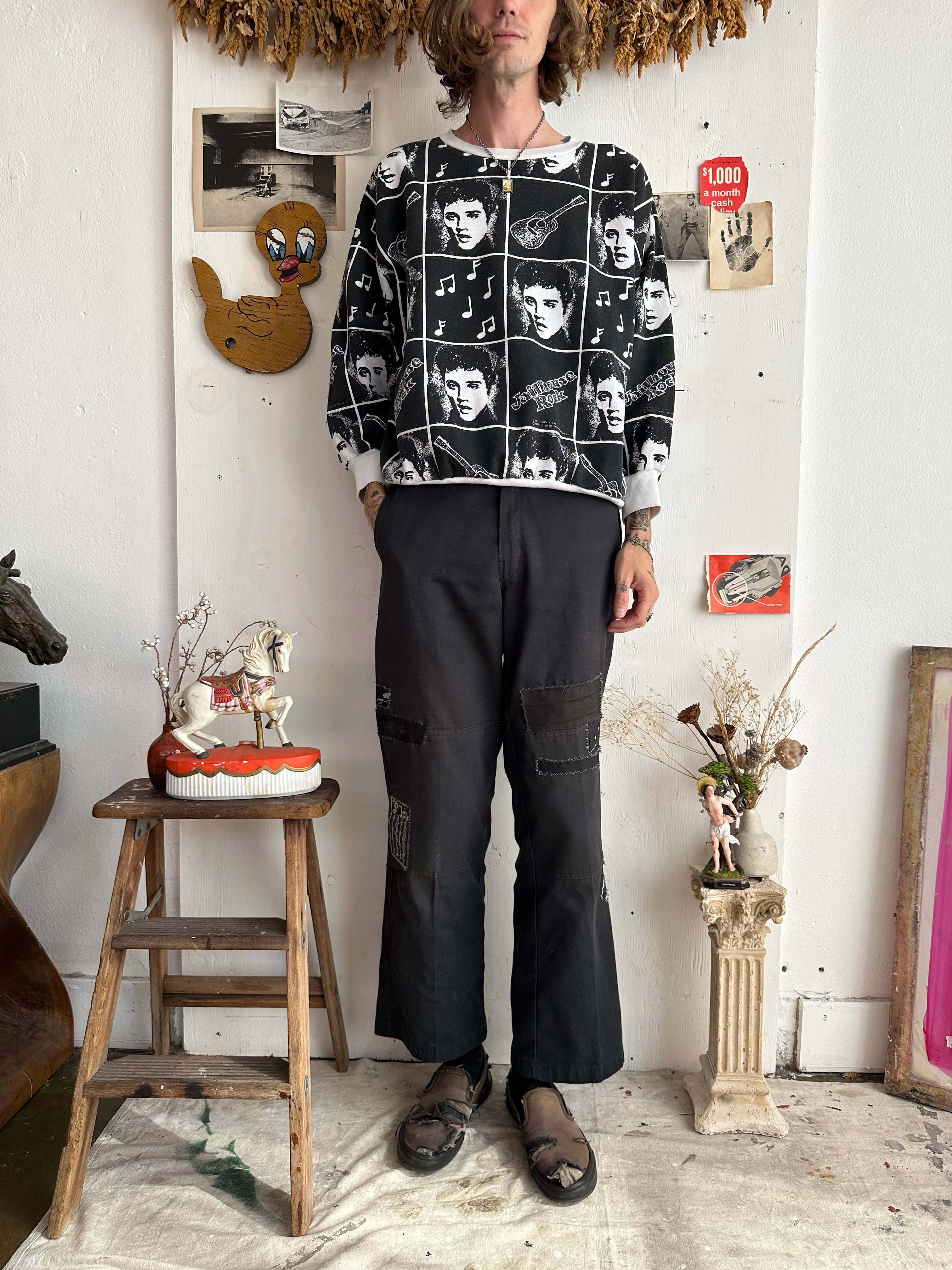 1989 All Over Print Jailhouse Rock Sweatshirt (Boxy L/XL)