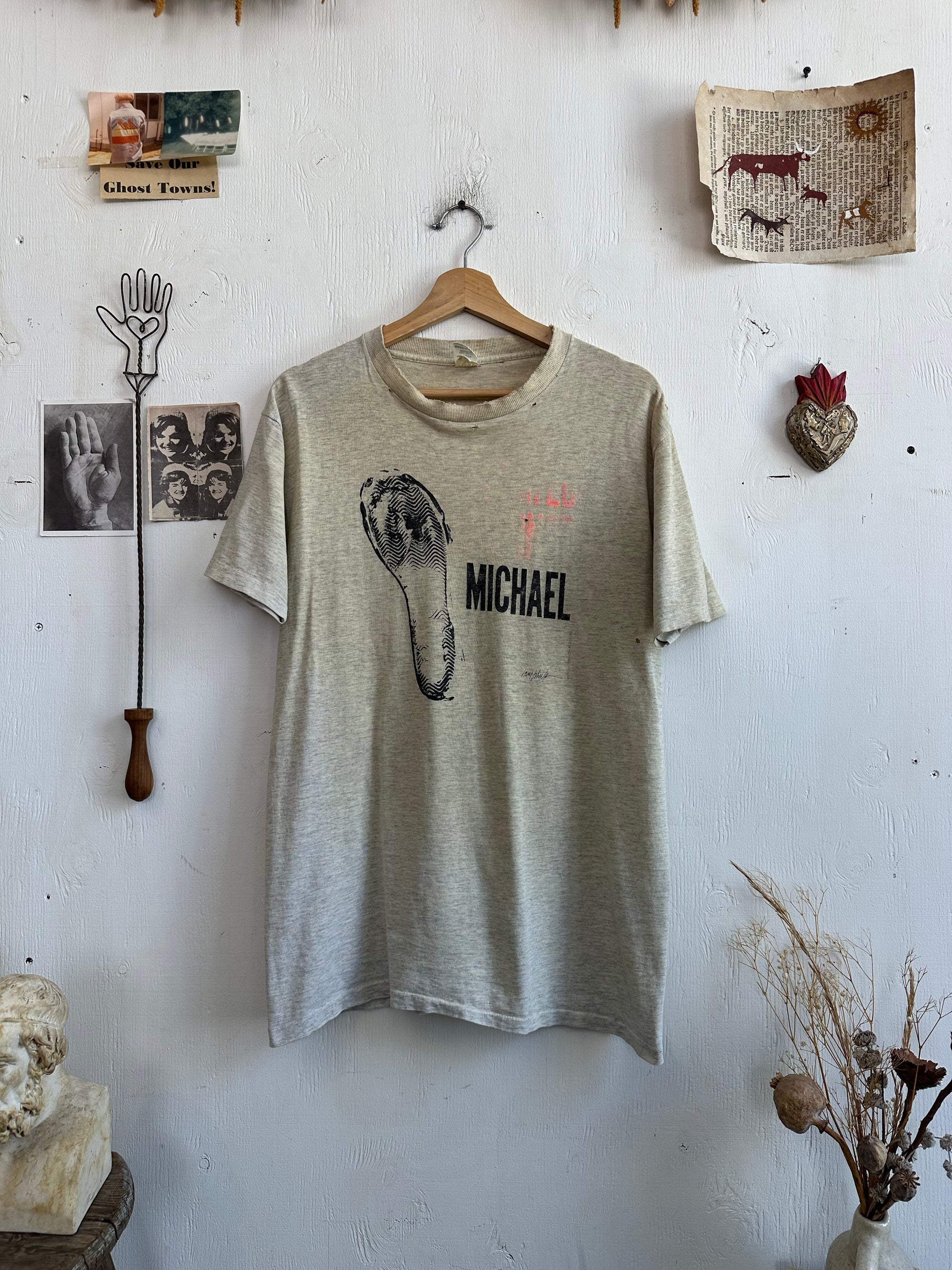 1990s Thrashed Michael Tee