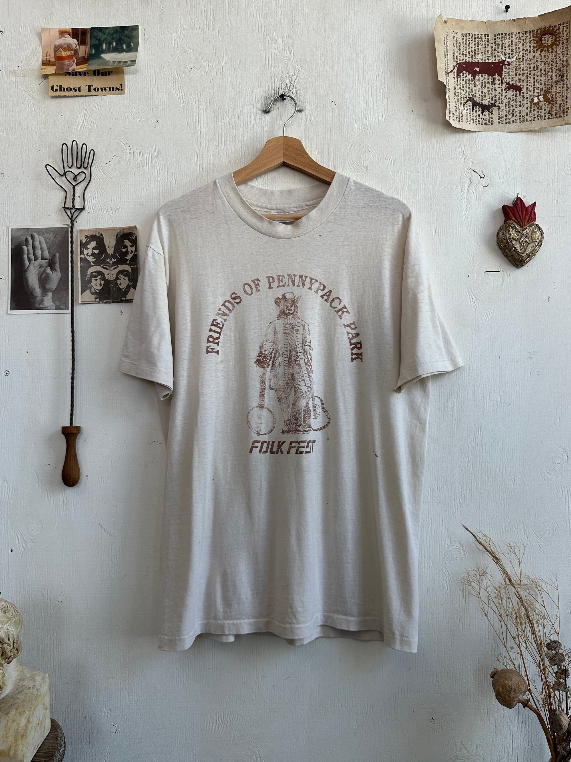 1980s Paper Thin Folk Fest Tee