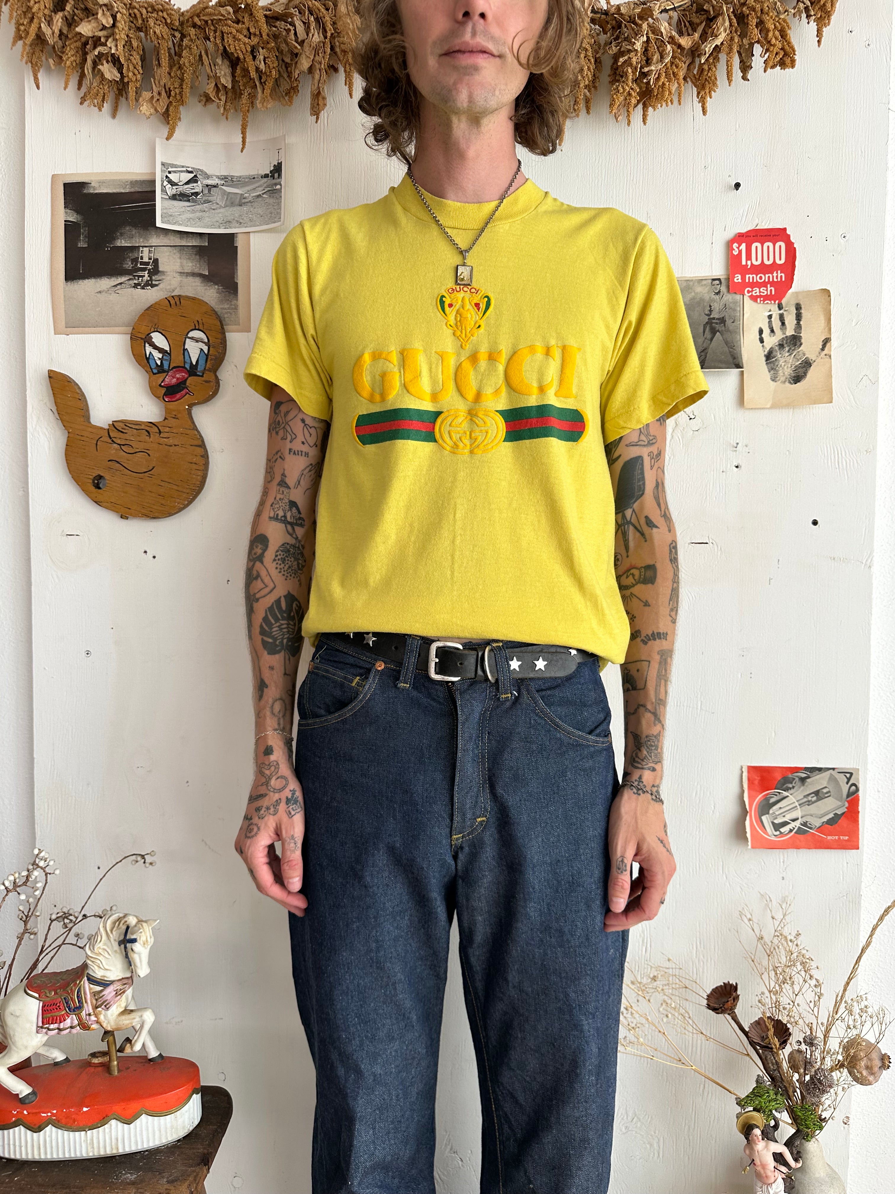 1980s Gucci Bootleg Tee (M)