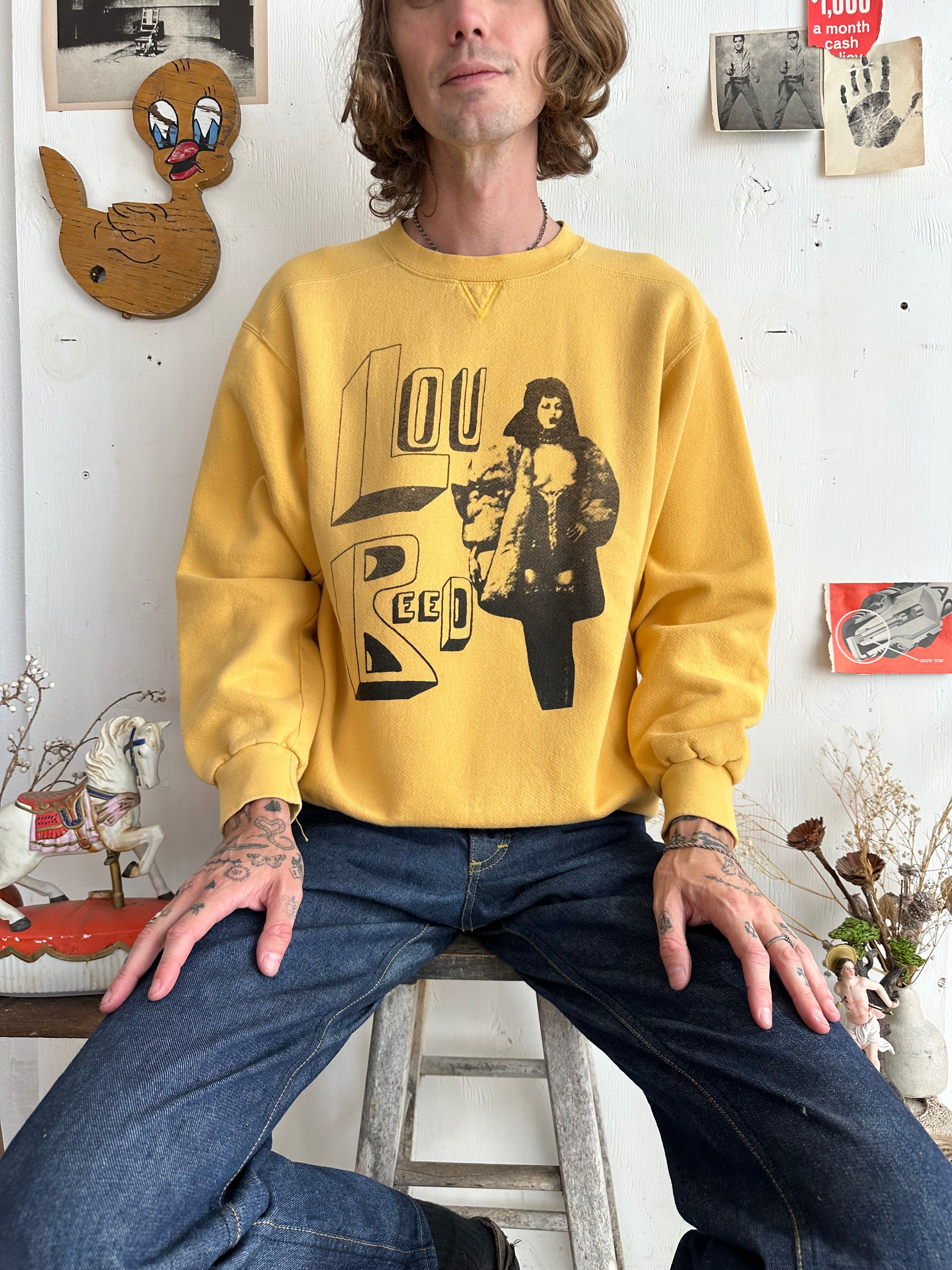1990s Lou Reed Bootleg Crewneck Sweatshirt (M)