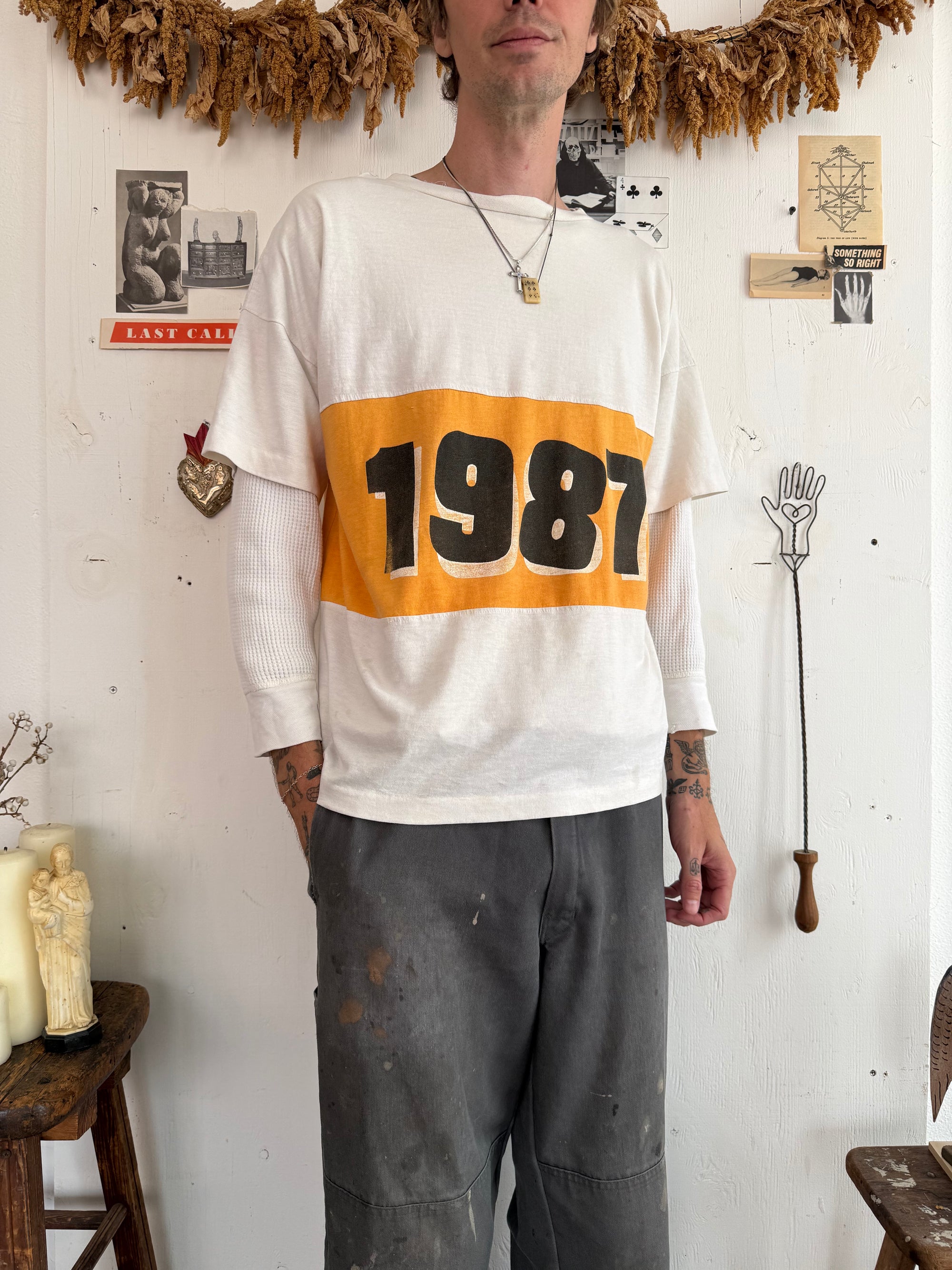 1980s Well Worn 1987 Tee