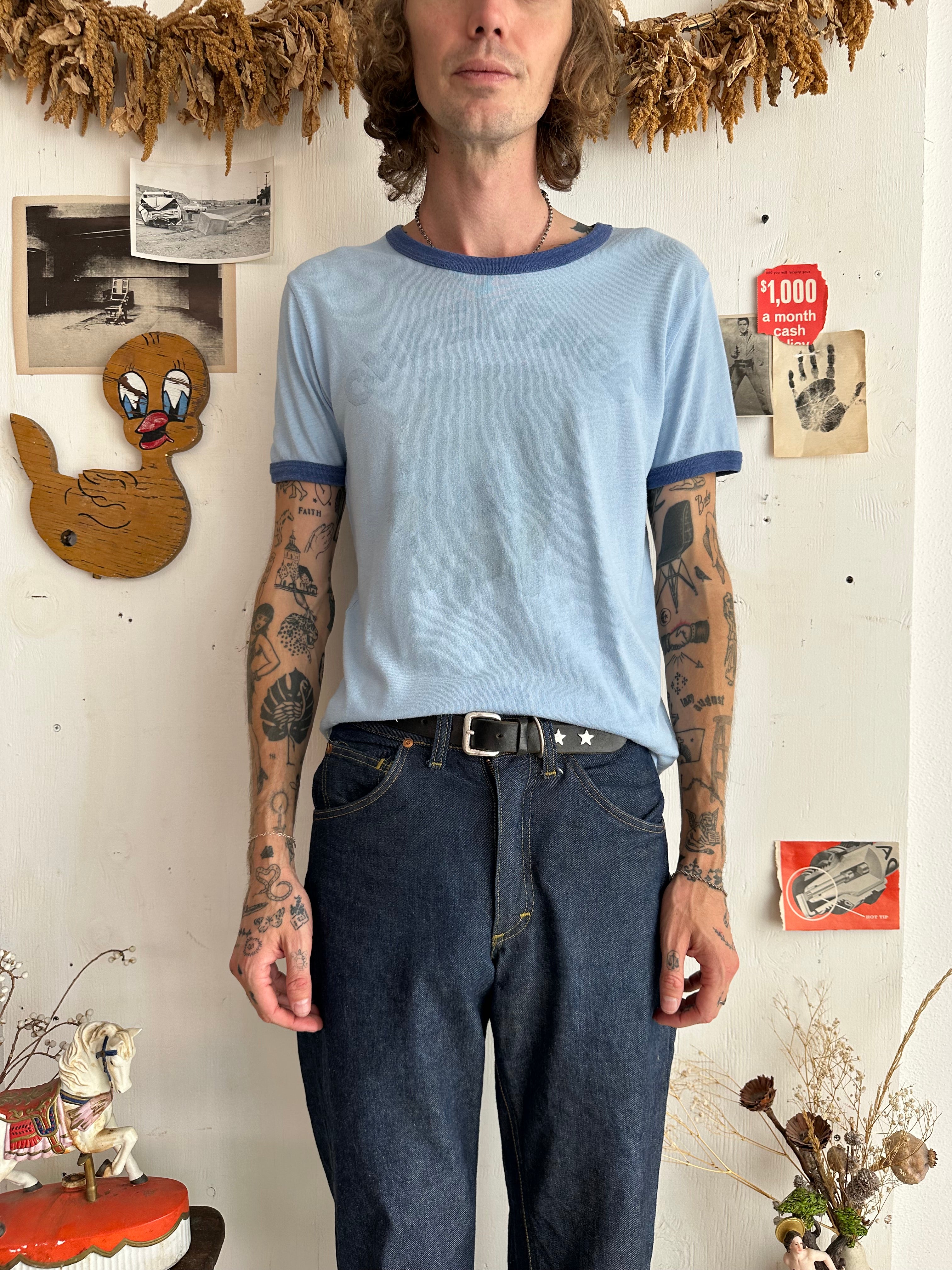 1970s Cheekface Homemade T-Shirt (M)