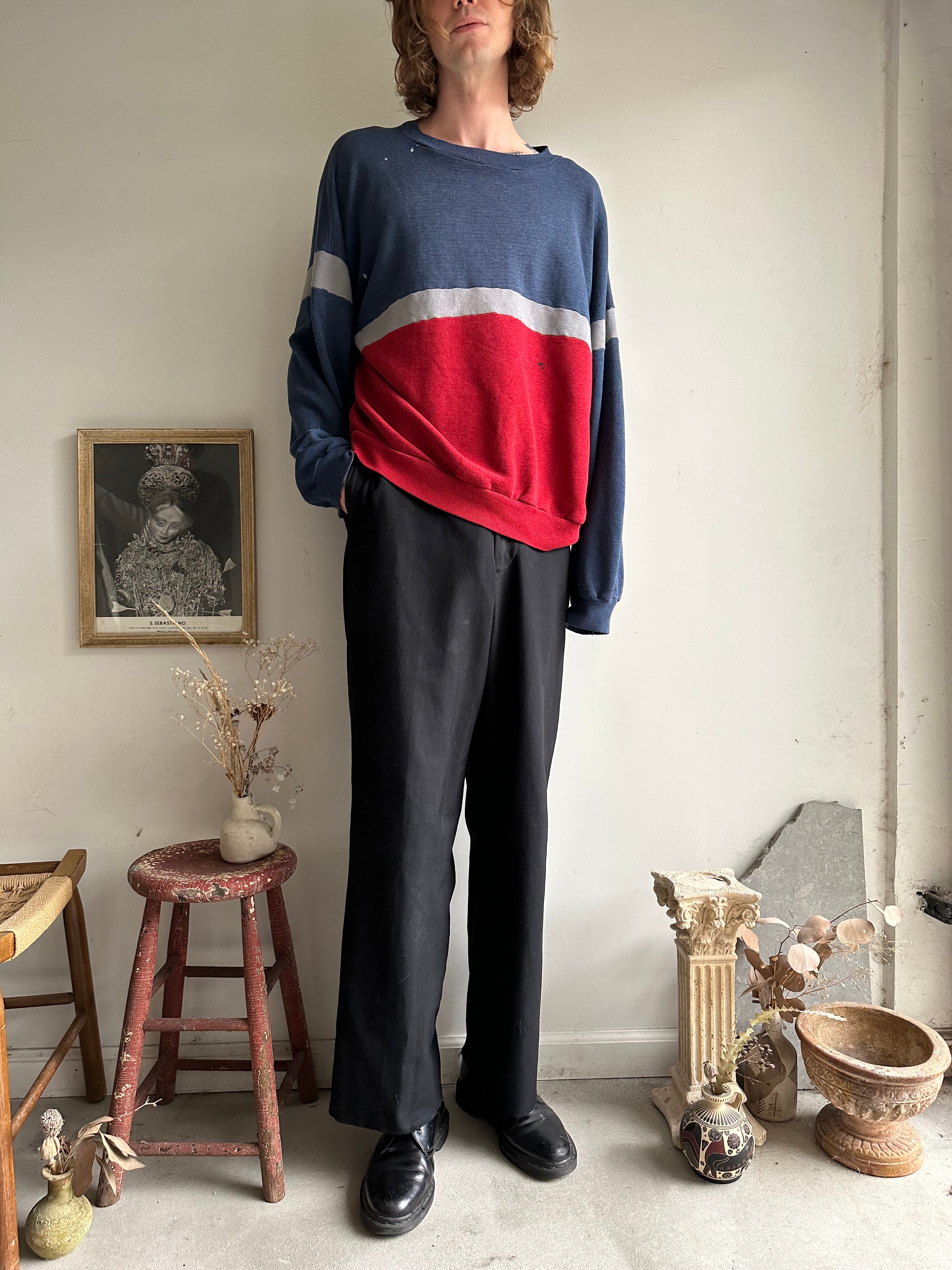 1980s Two-Tone Sweatshirt (Boxy L/XL)