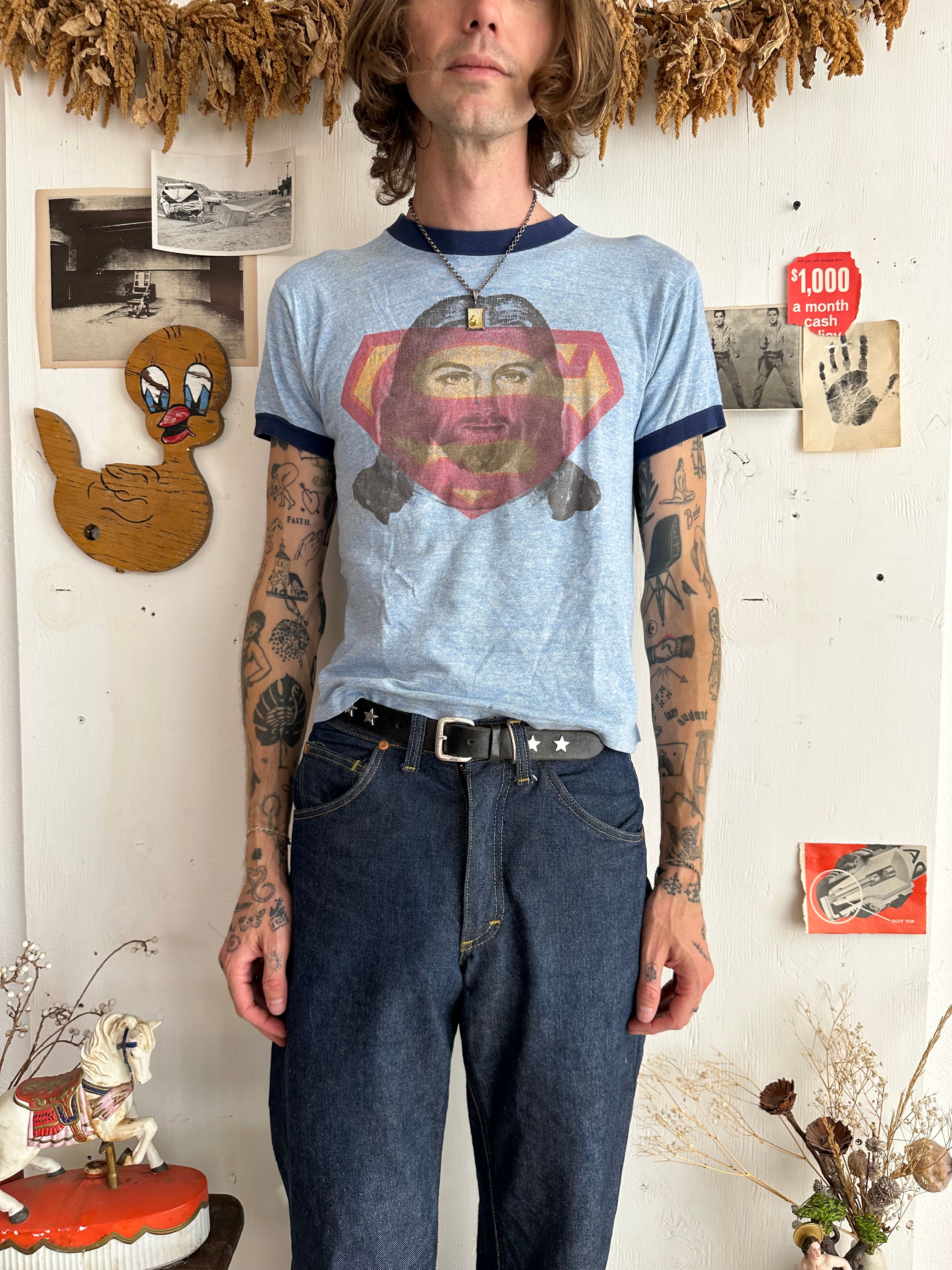 1970s Superman Jesus Ringer (Boxy S)