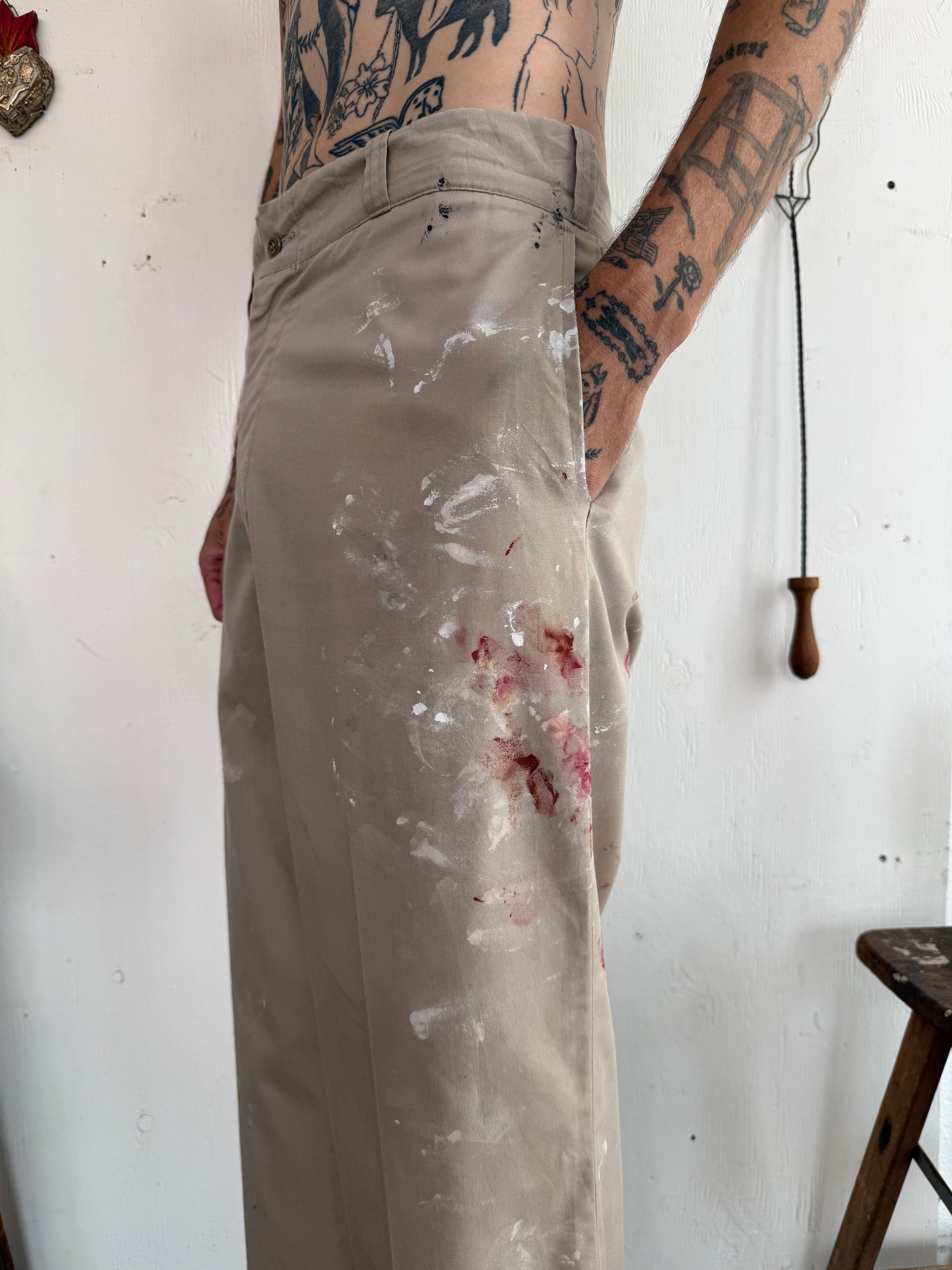 1960s Paint Covered Work Trousers