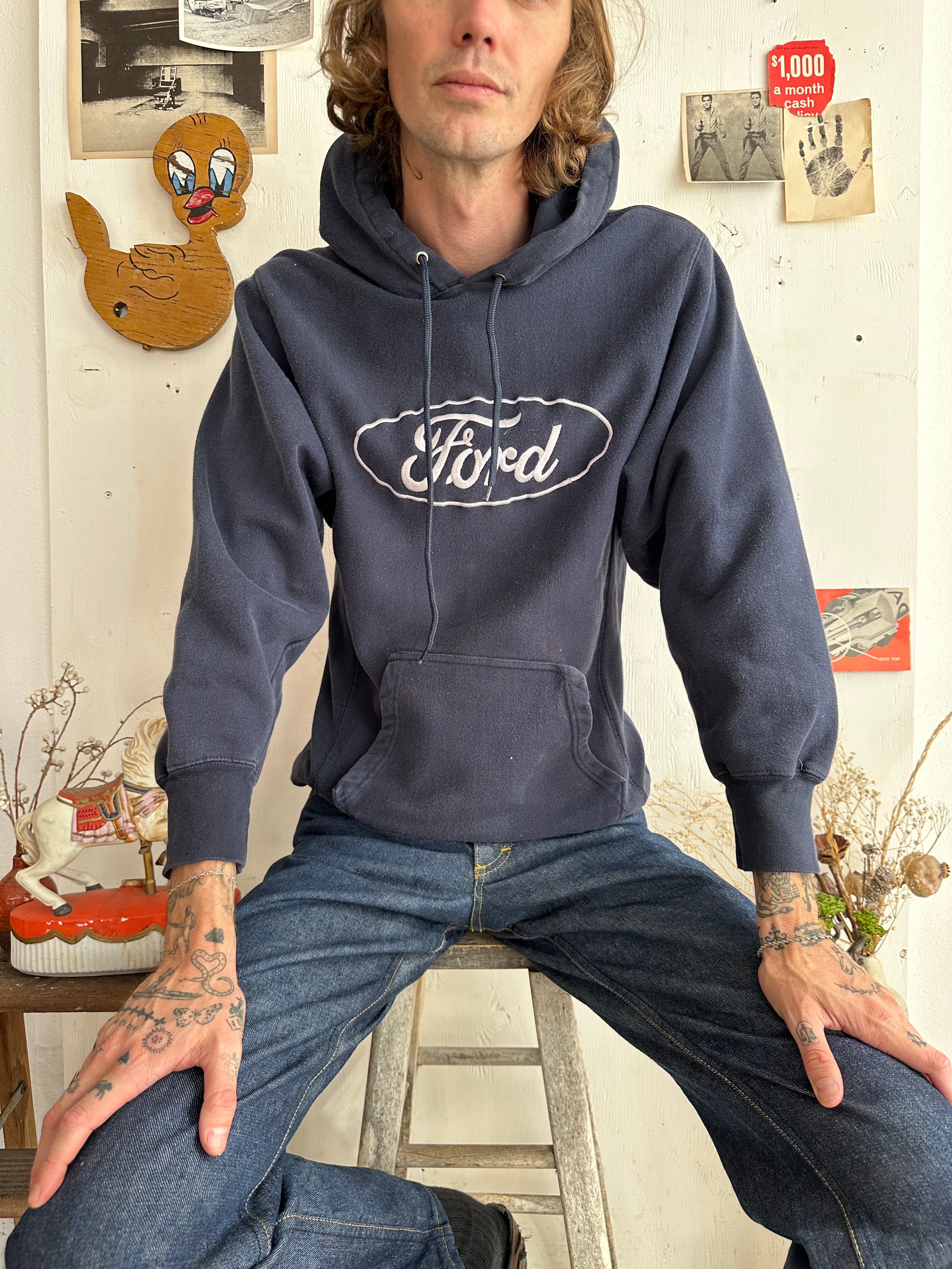 2000s Embroidered Ford Hoodie (M)