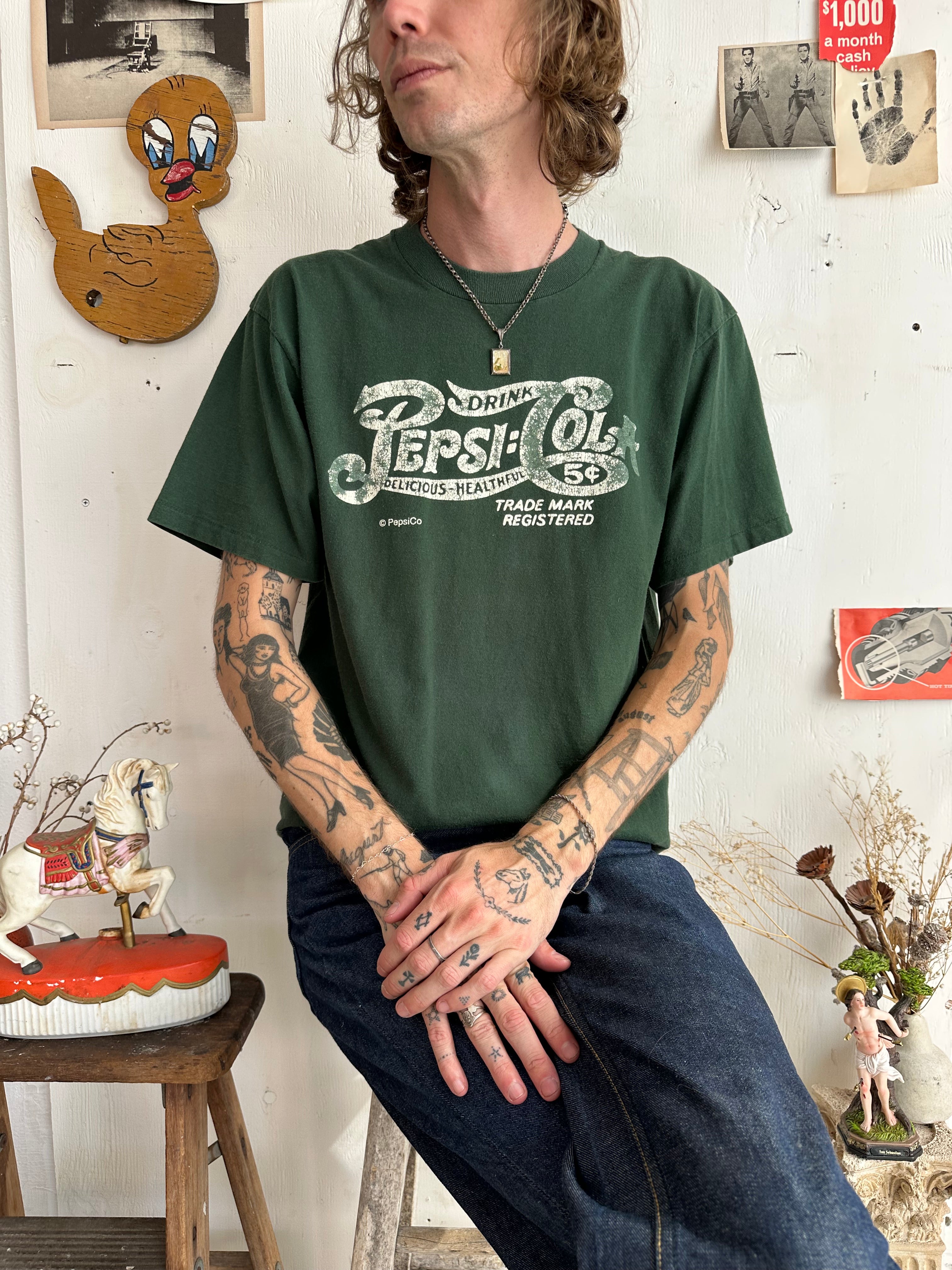 1990s Pepsi Logo T-Shirt (L)