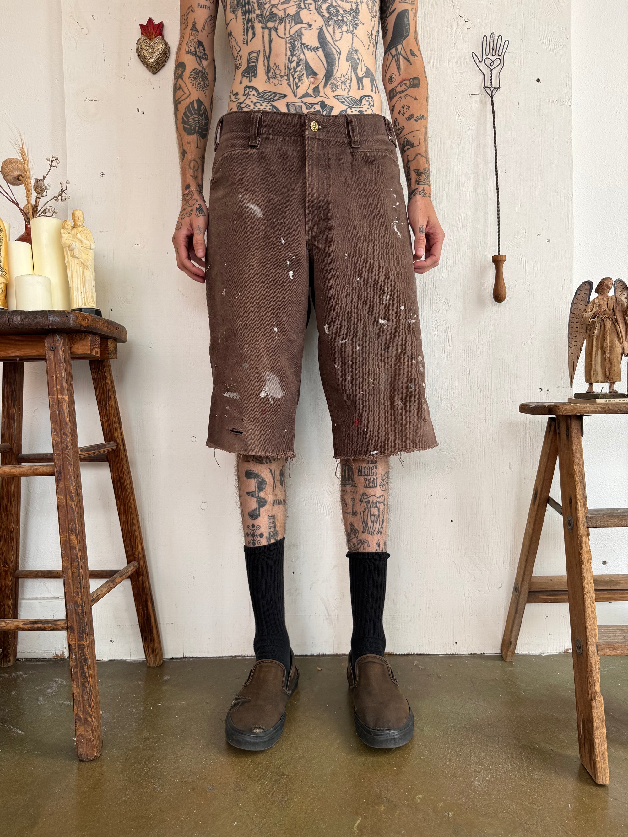 1990s Thrashed Ben Davis Shorts