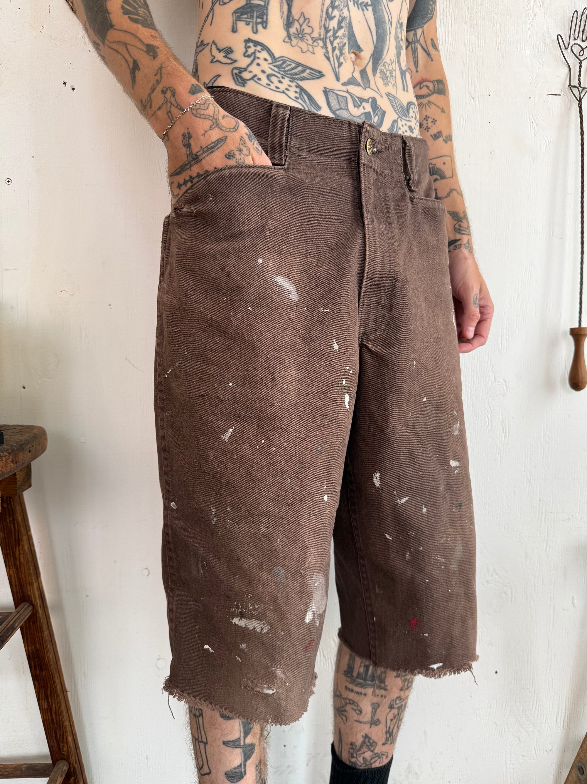 1990s Thrashed Ben Davis Shorts