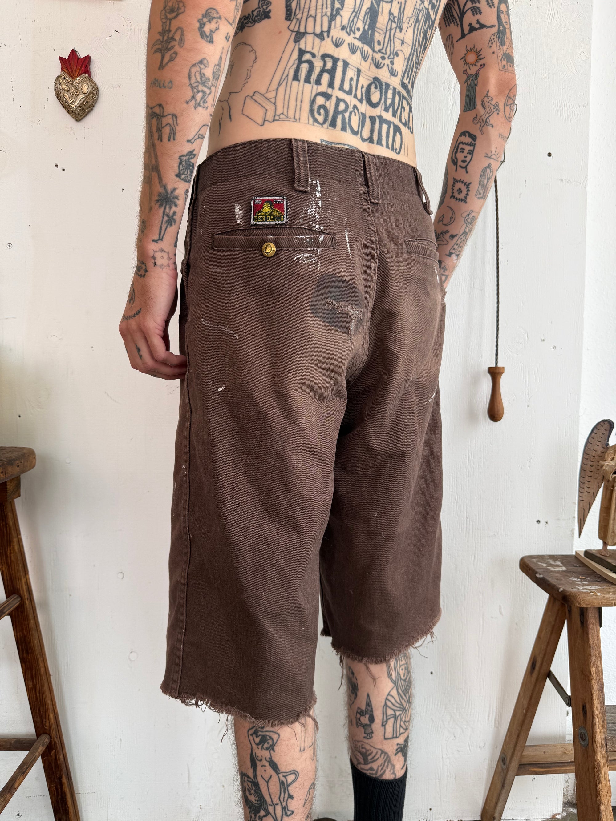 1990s Thrashed Ben Davis Shorts