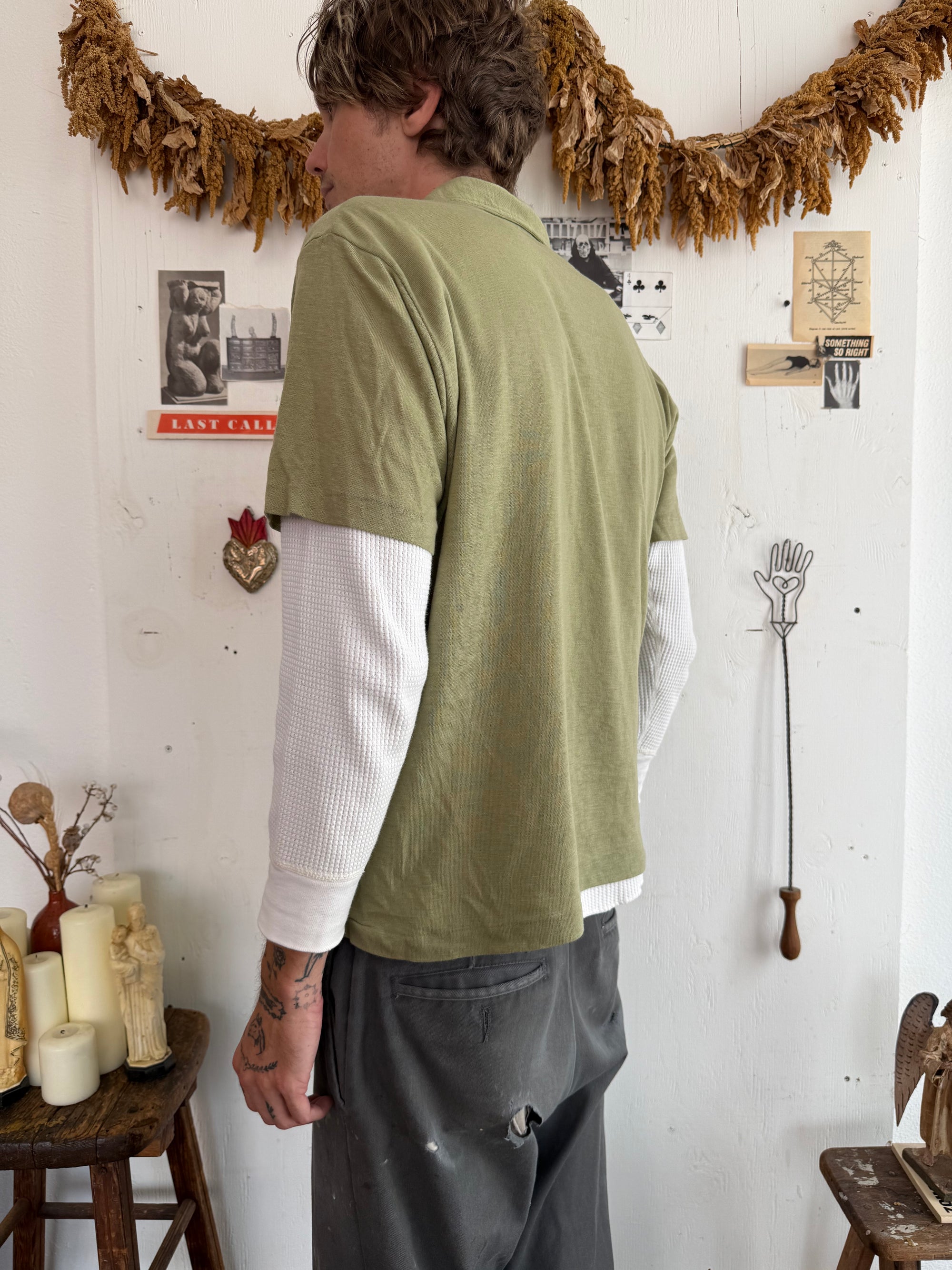 1980s Mossy Green Polo