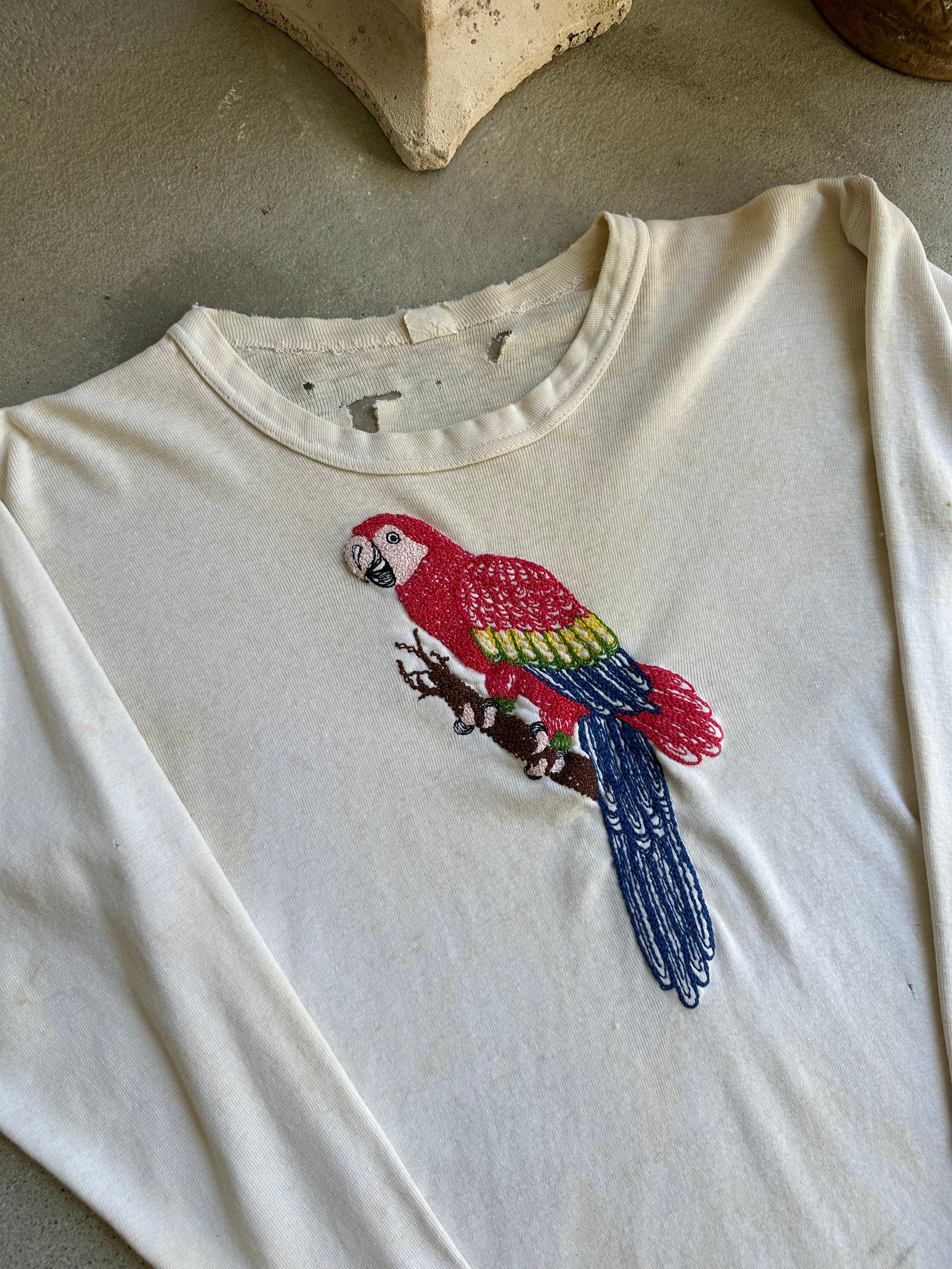 1960s Chain Stitch Parrot Long Sleeve (M)