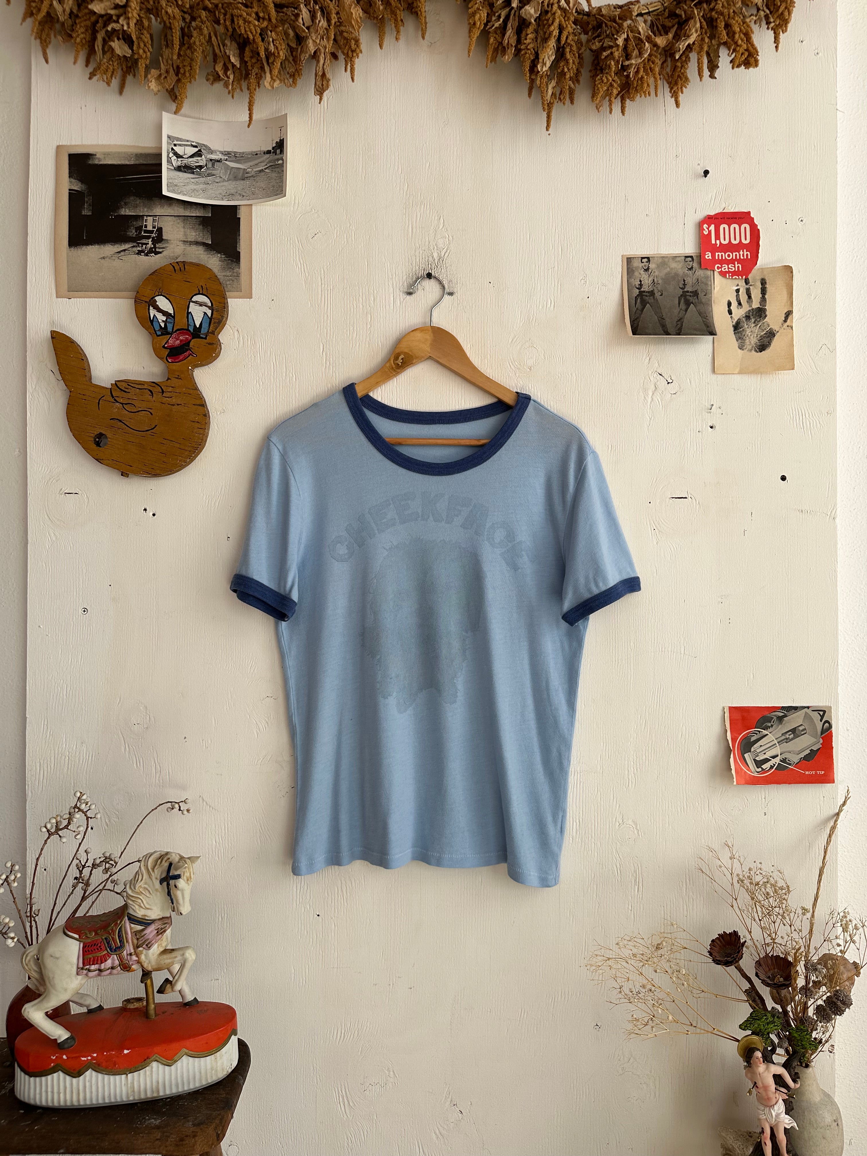 1970s Cheekface Homemade T-Shirt (M)