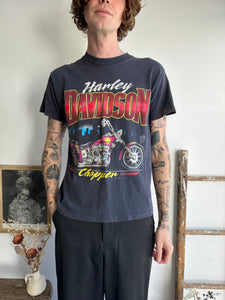 1980s Harley Davidson Chopper Tee (M)