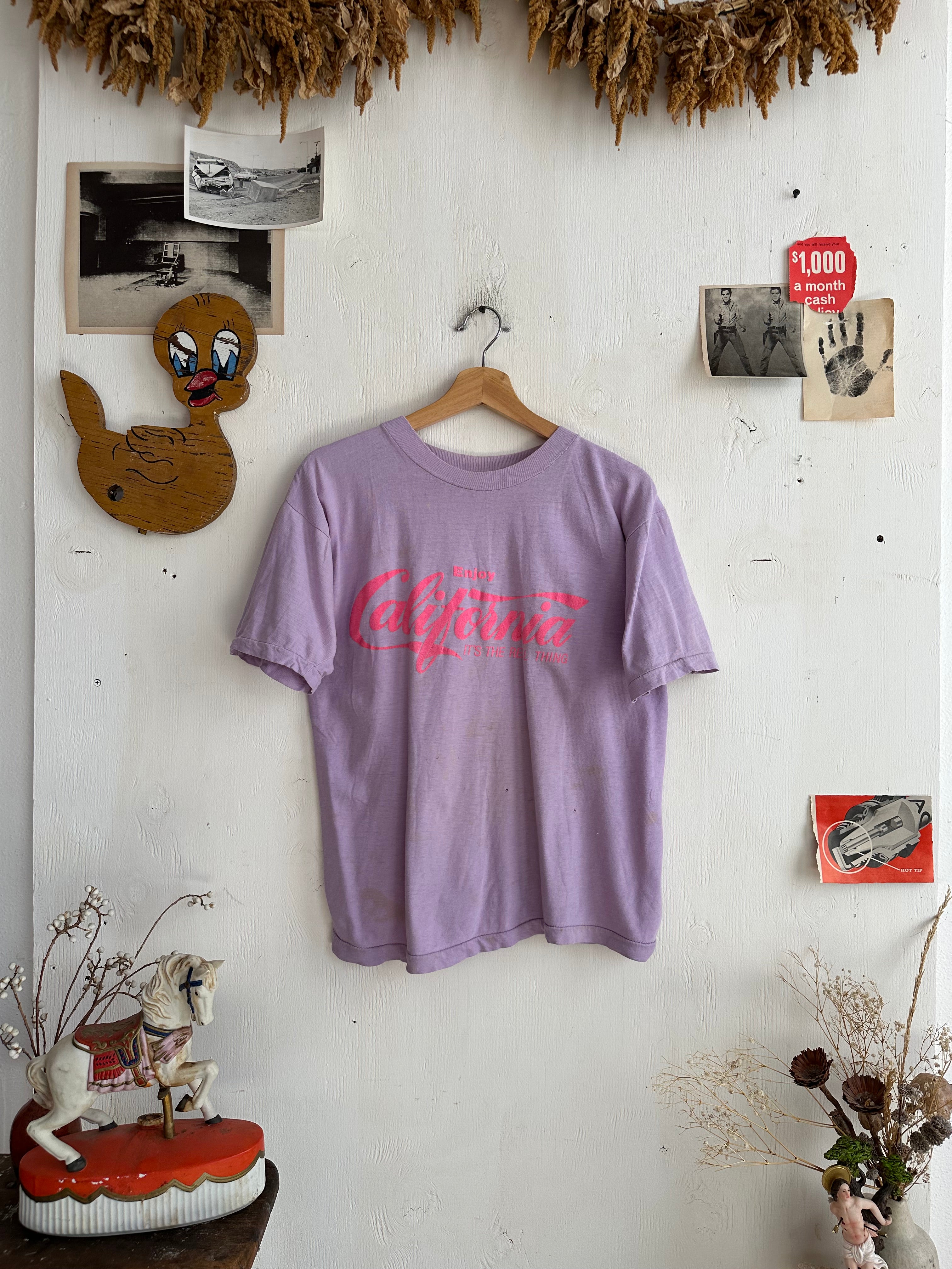1980s Pastel California Coca-Cola T-Shirt (Boxy M)