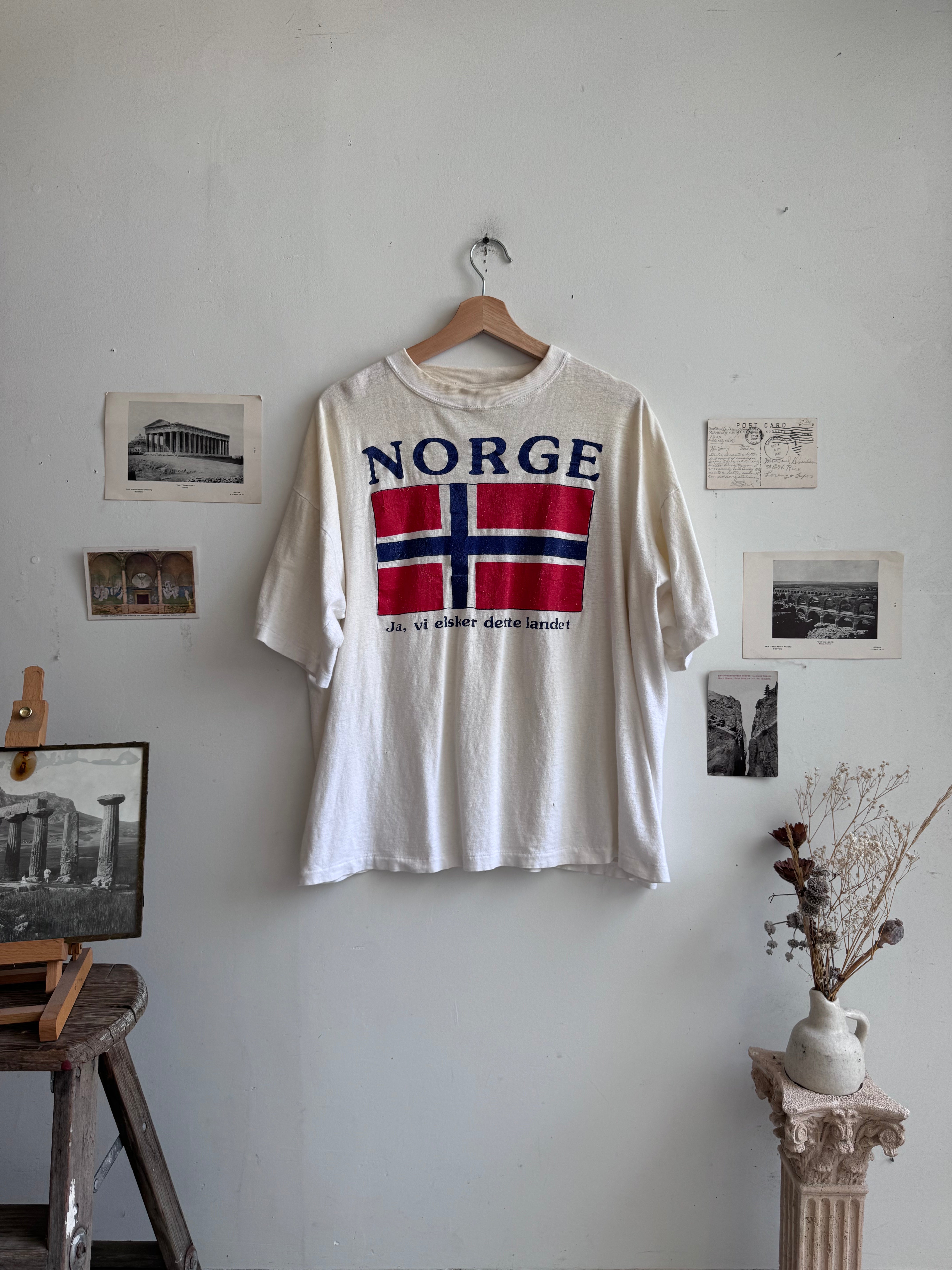 1980s Norway Flag Shirt (XL)