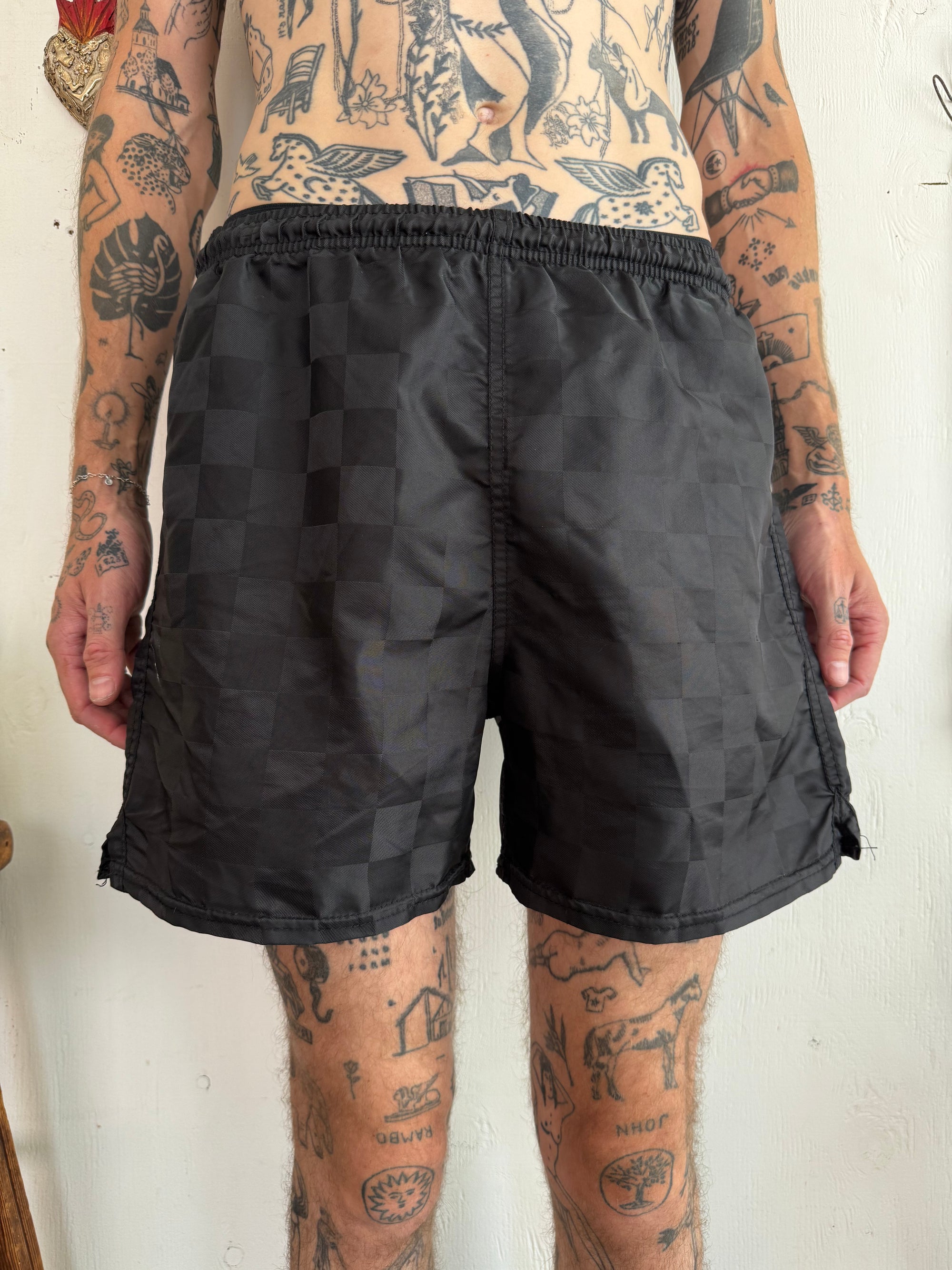 1980s Checker Champion Shorts