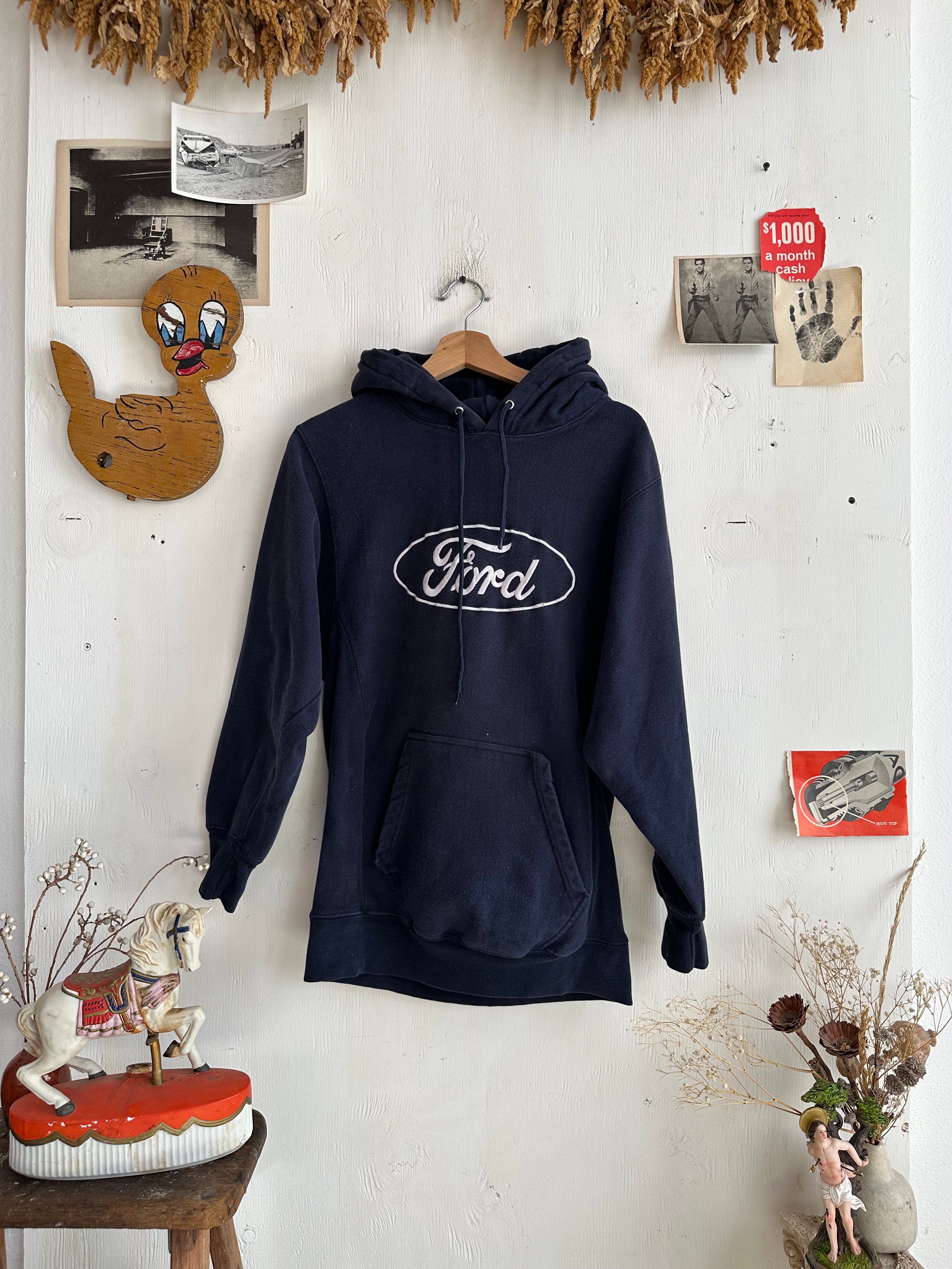 2000s Embroidered Ford Hoodie (M)