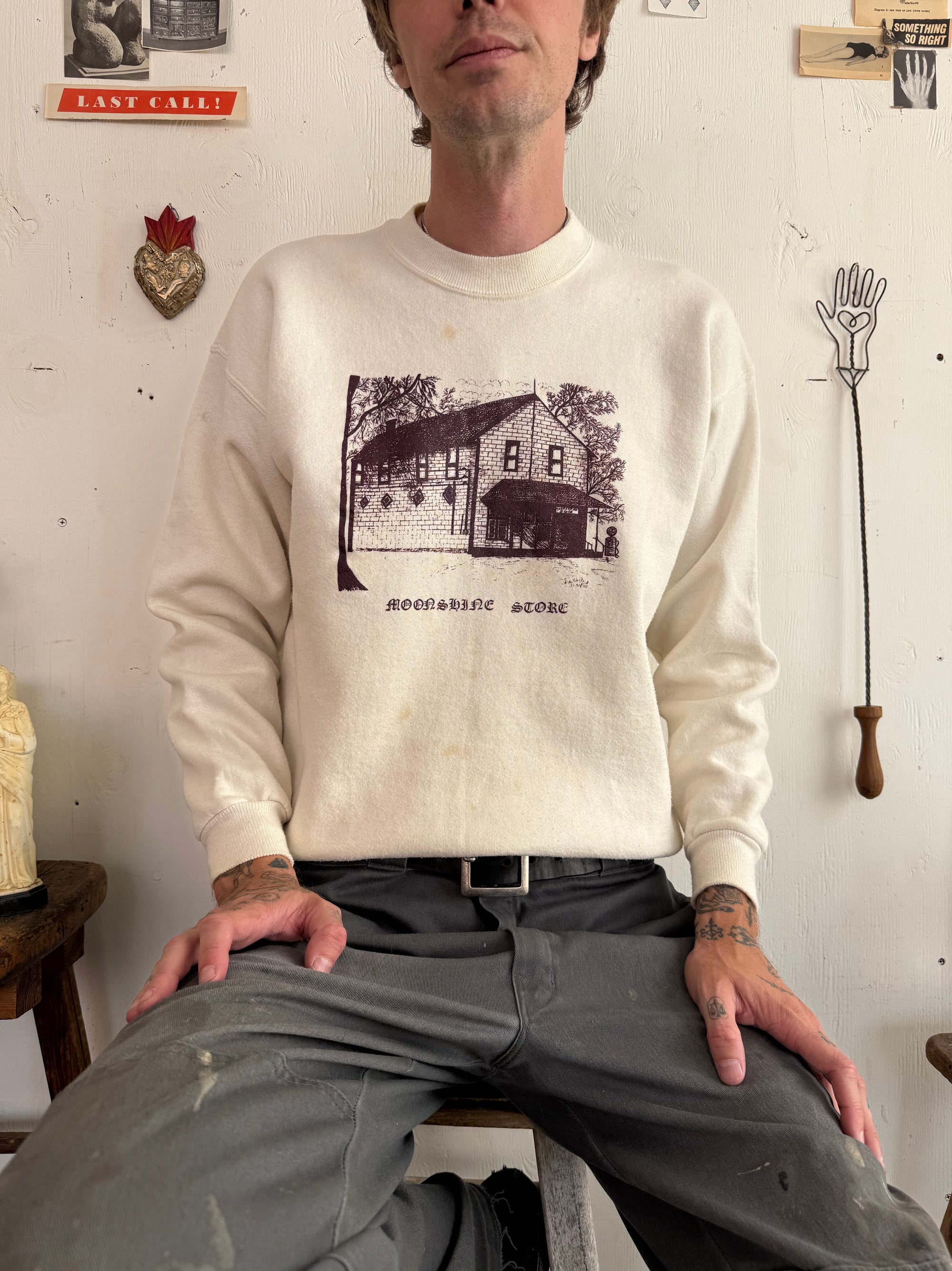1980s Well Worn Moonshine Store Sweatshirt
