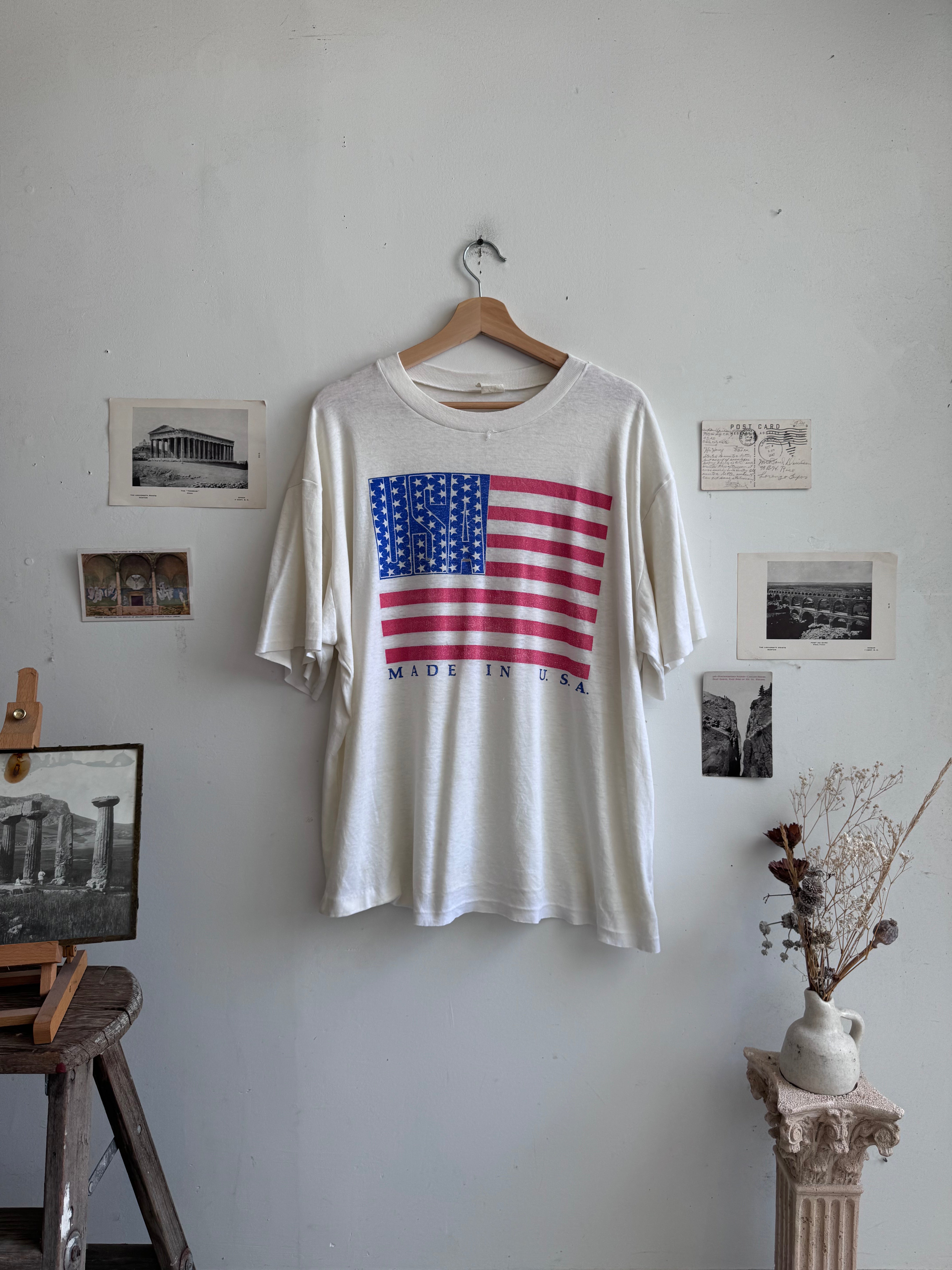 1980s Paper Thin Made In The USA Tee (Boxy XXL)
