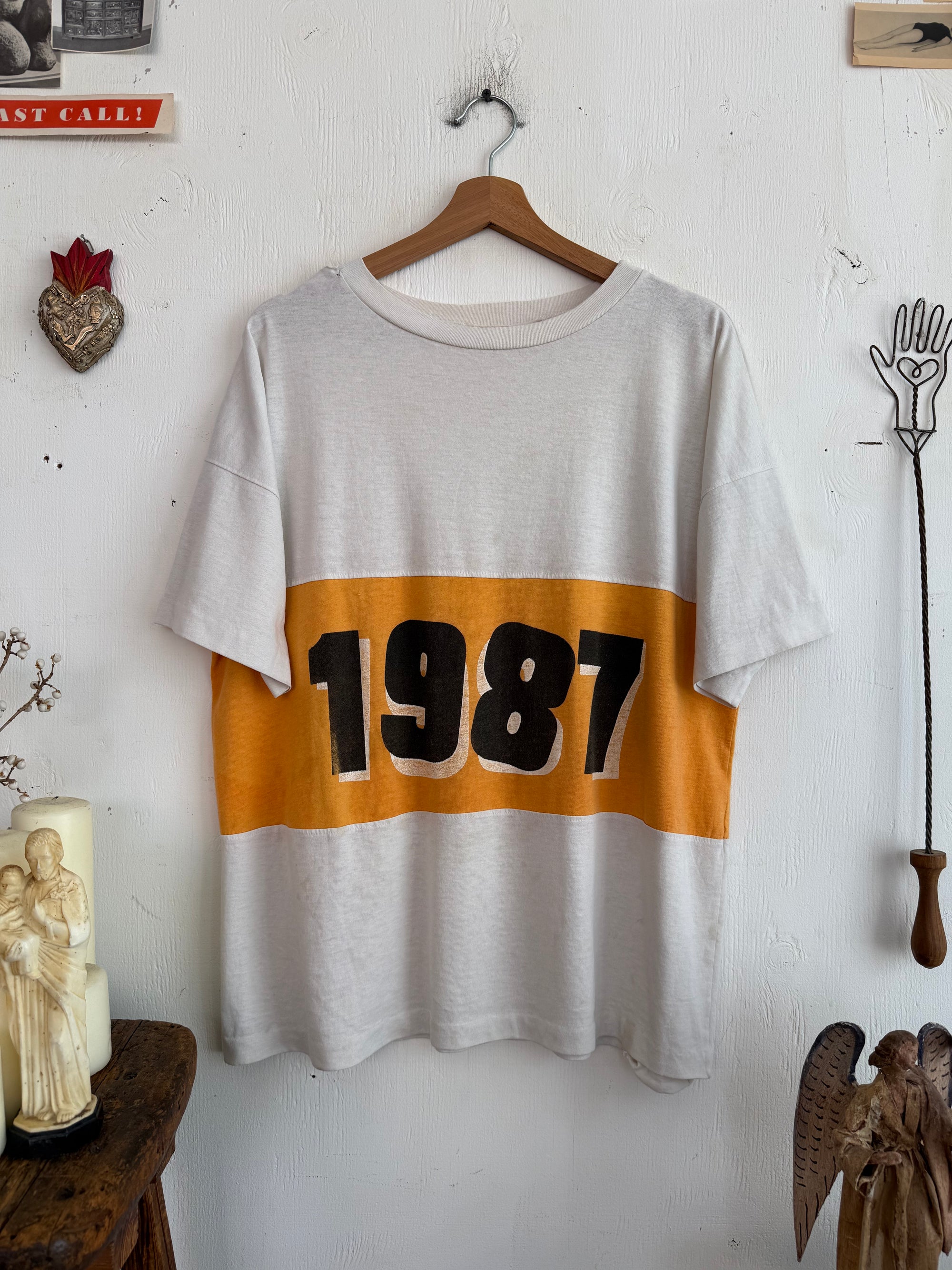 1980s Well Worn 1987 Tee