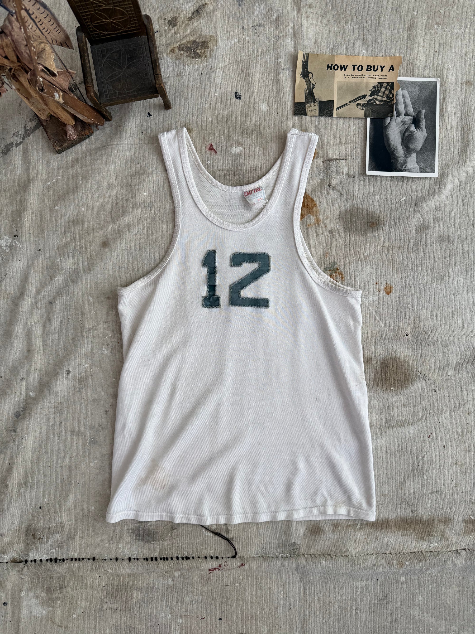 1960s Well Worn Number 12 Tank Top