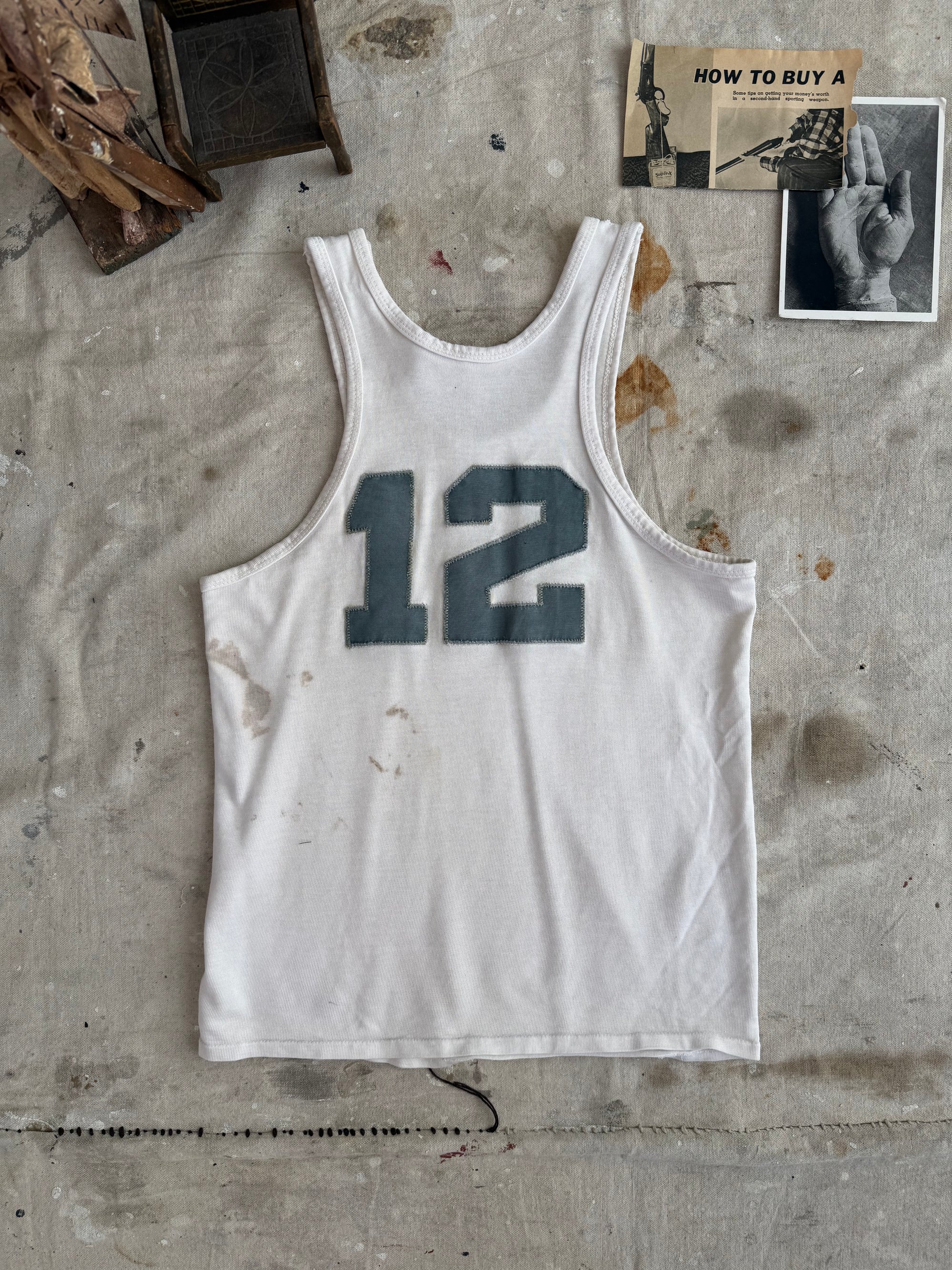 1960s Well Worn Number 12 Tank Top