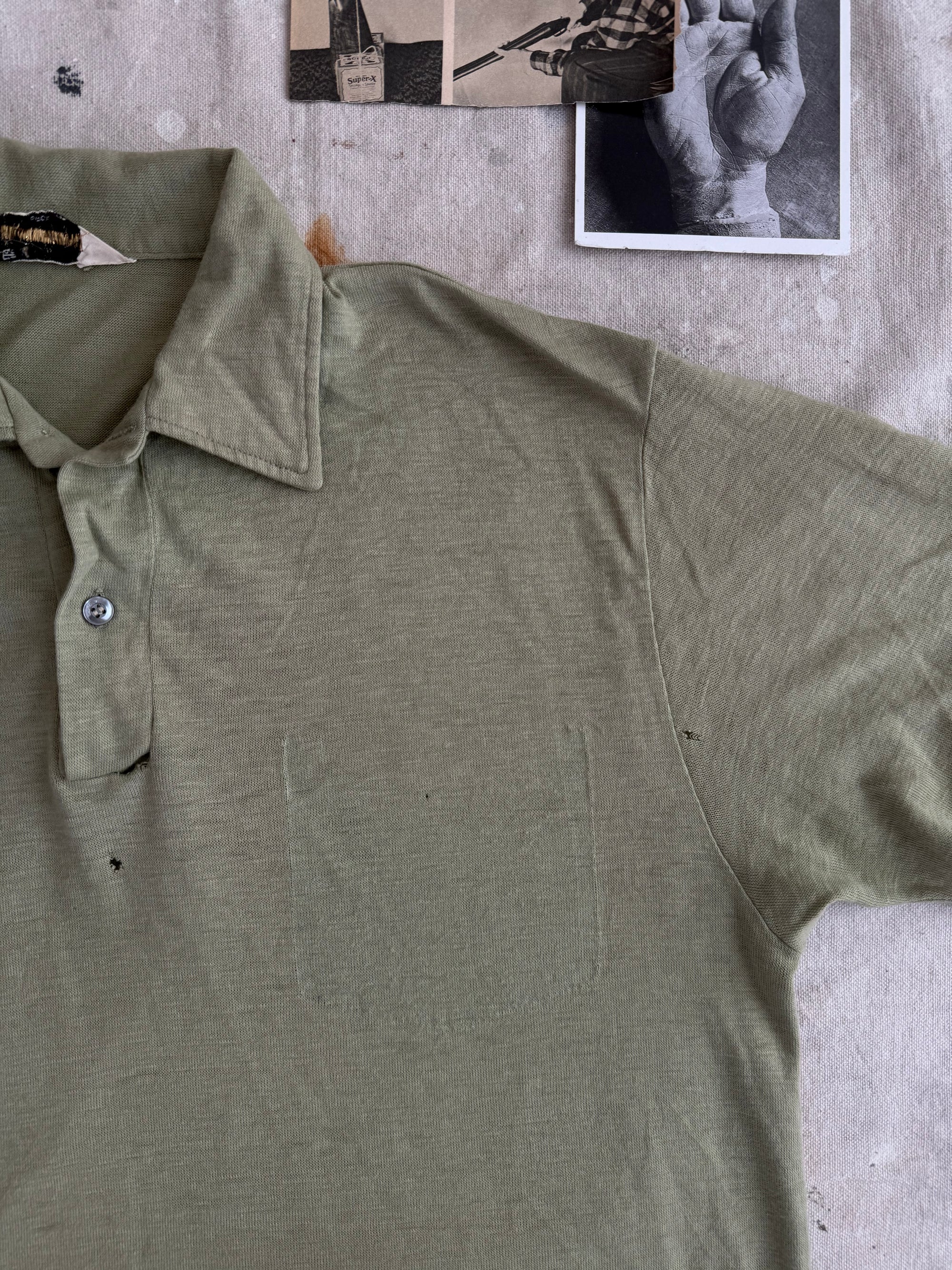 1980s Mossy Green Polo