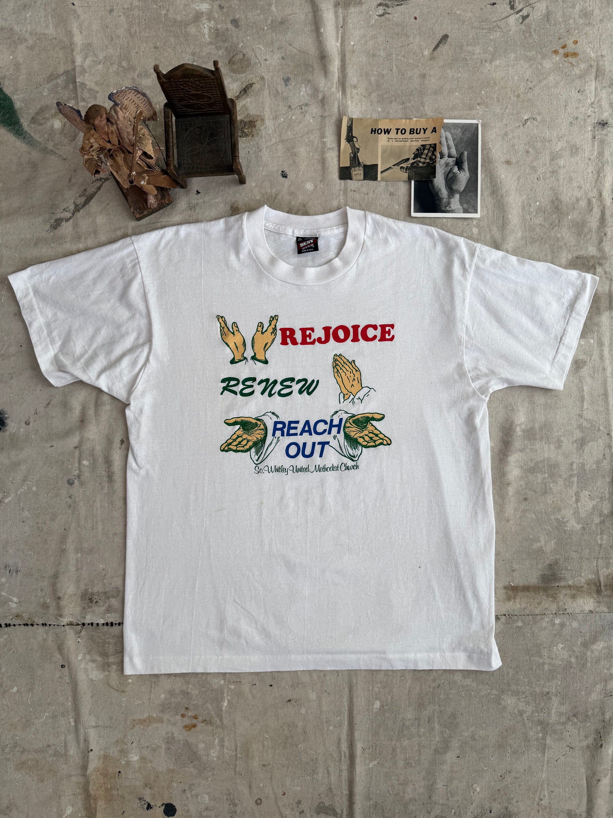 1980s Rejoice Renew and Reach Out T-Shirt