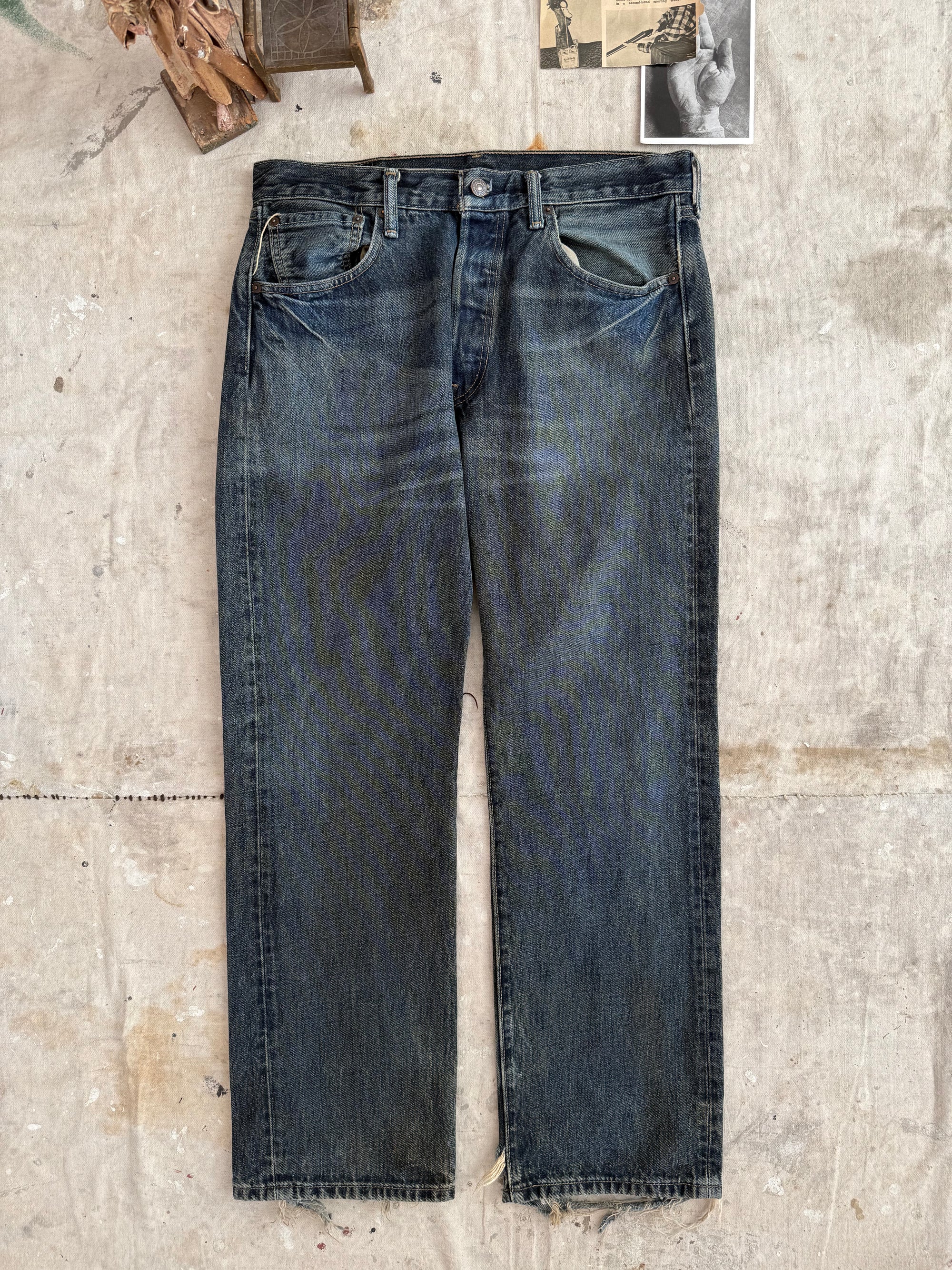 1980s Well Worn Levis 501s