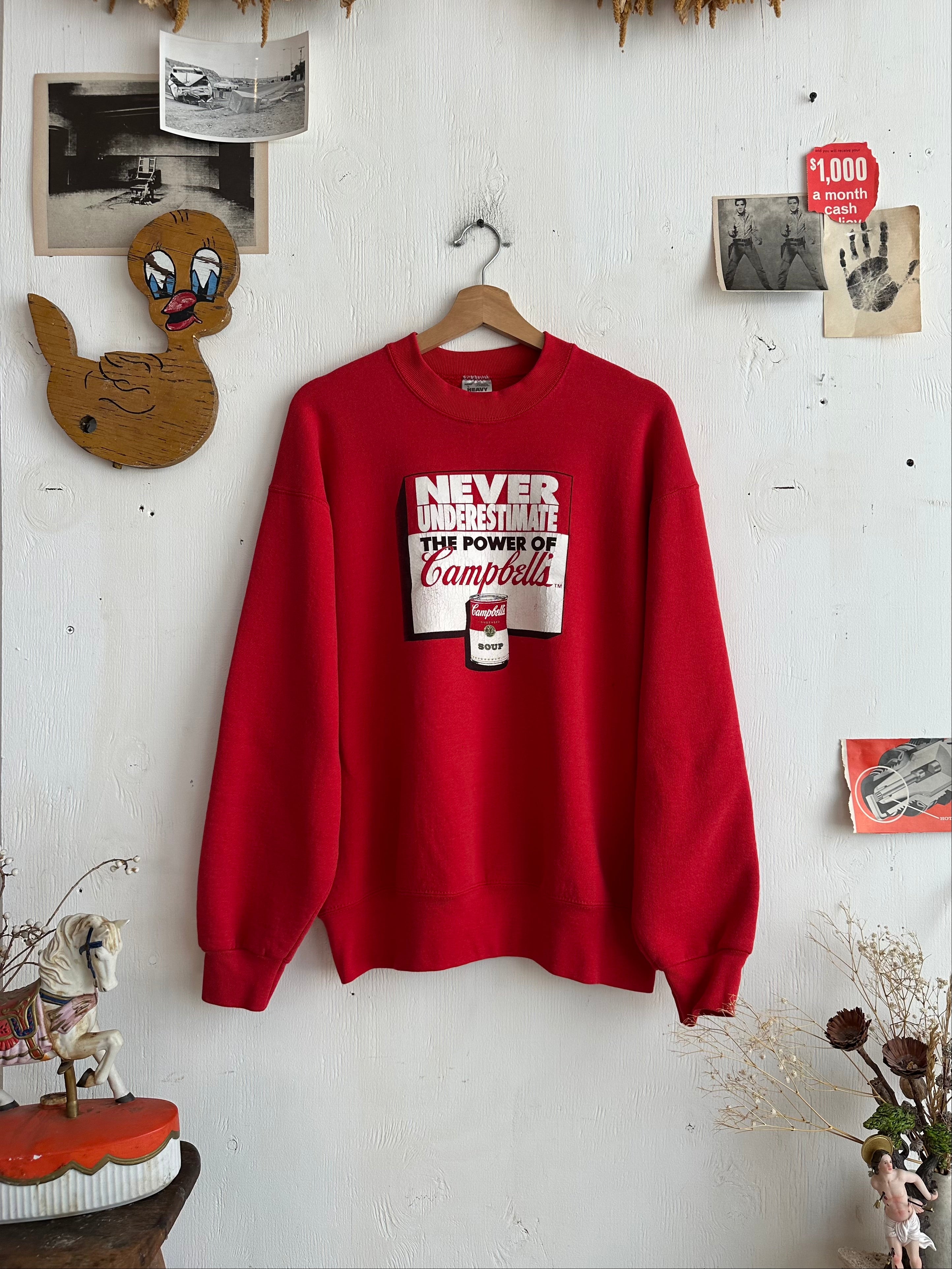 1990s Campbell Soup Sweatshirt (Boxy M)