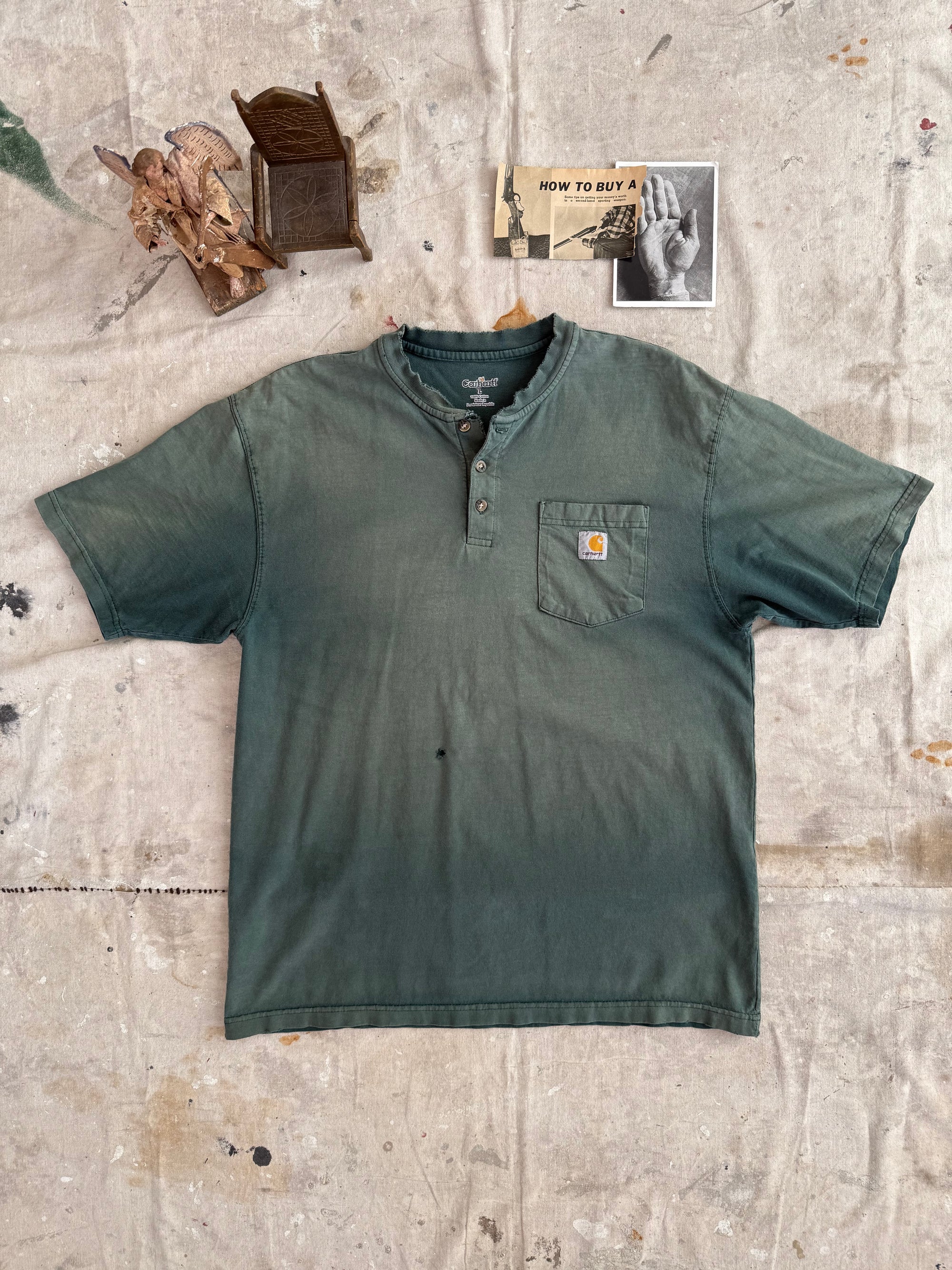 1990s Sunfaded Carhartt Polo Tee