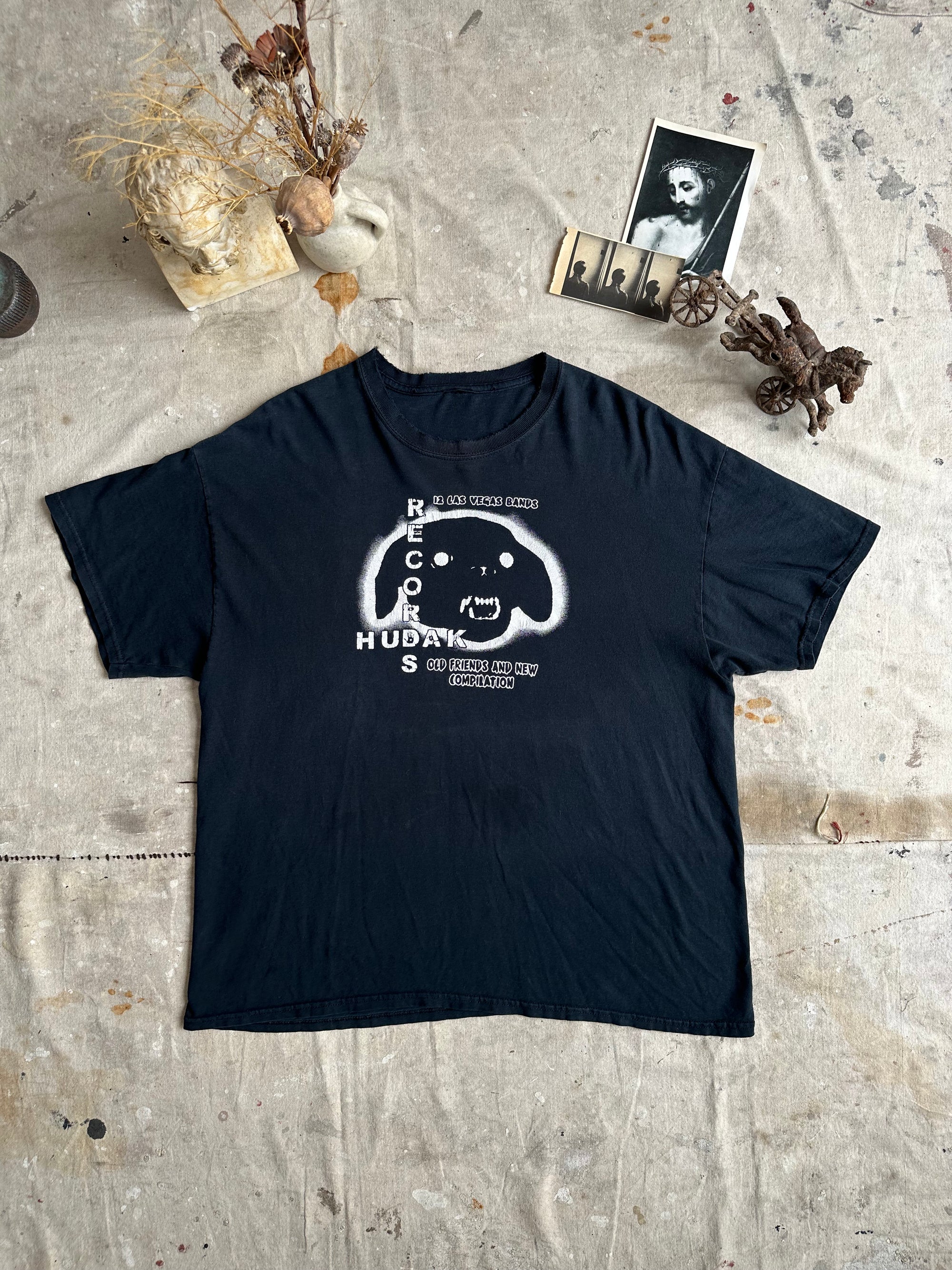2000s Well Worn Hudak Records Tee
