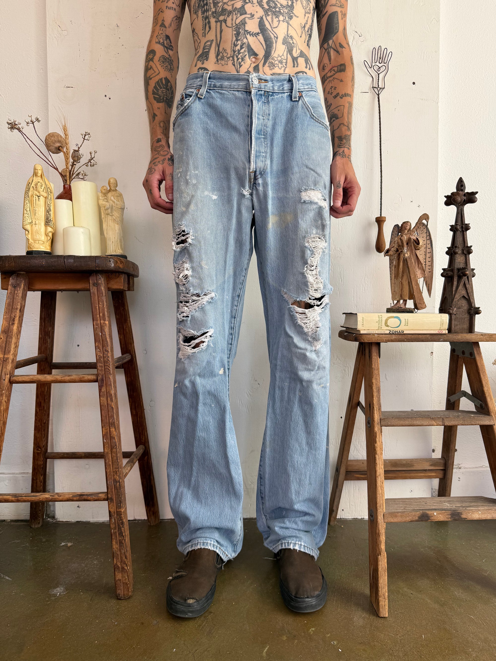 1990s Thrashed Levi’s 501s