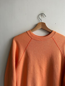 1980s Faded Orange Sweatshirt (M)