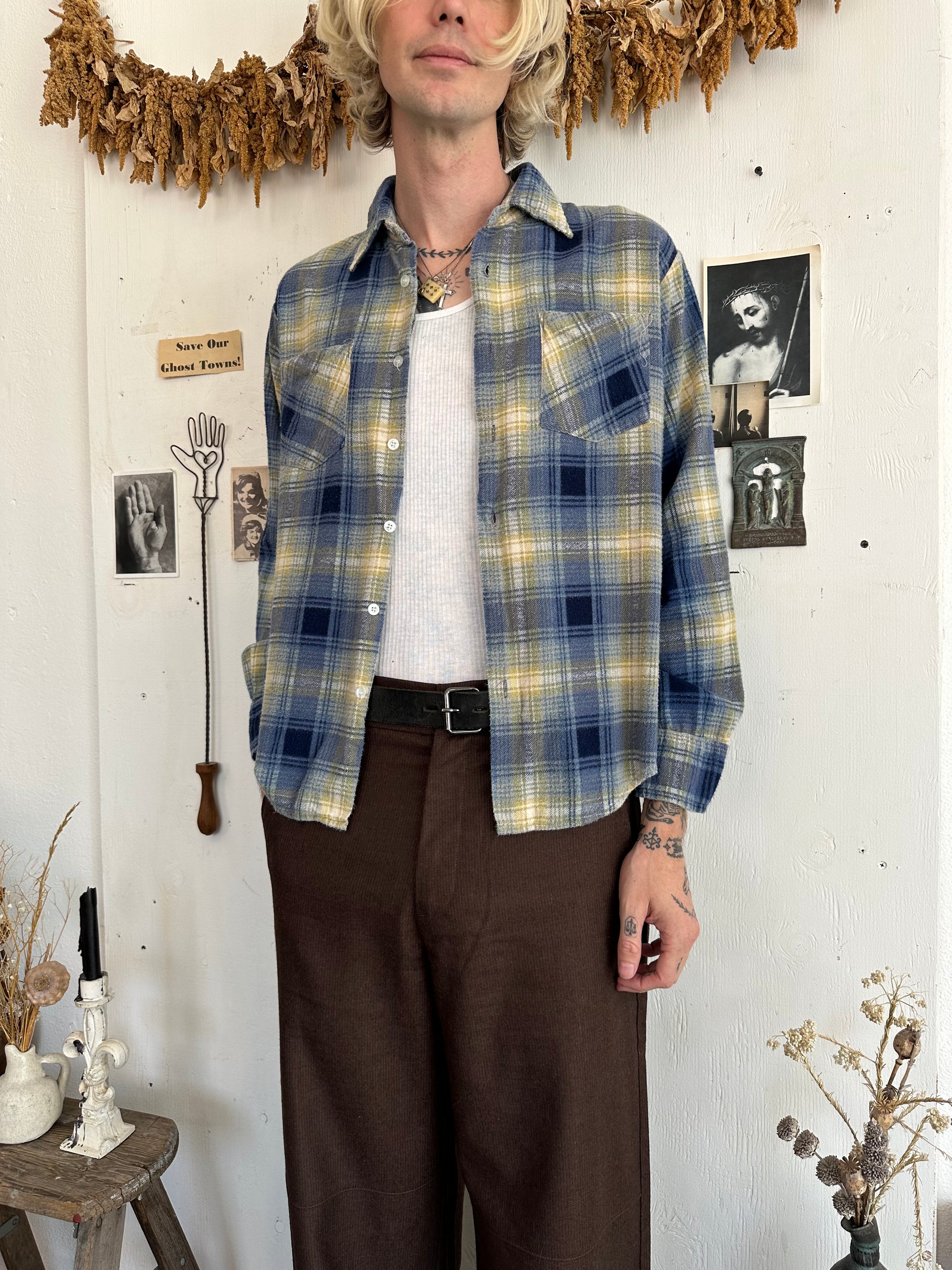 1970s 100% Cotton Printed Flannel