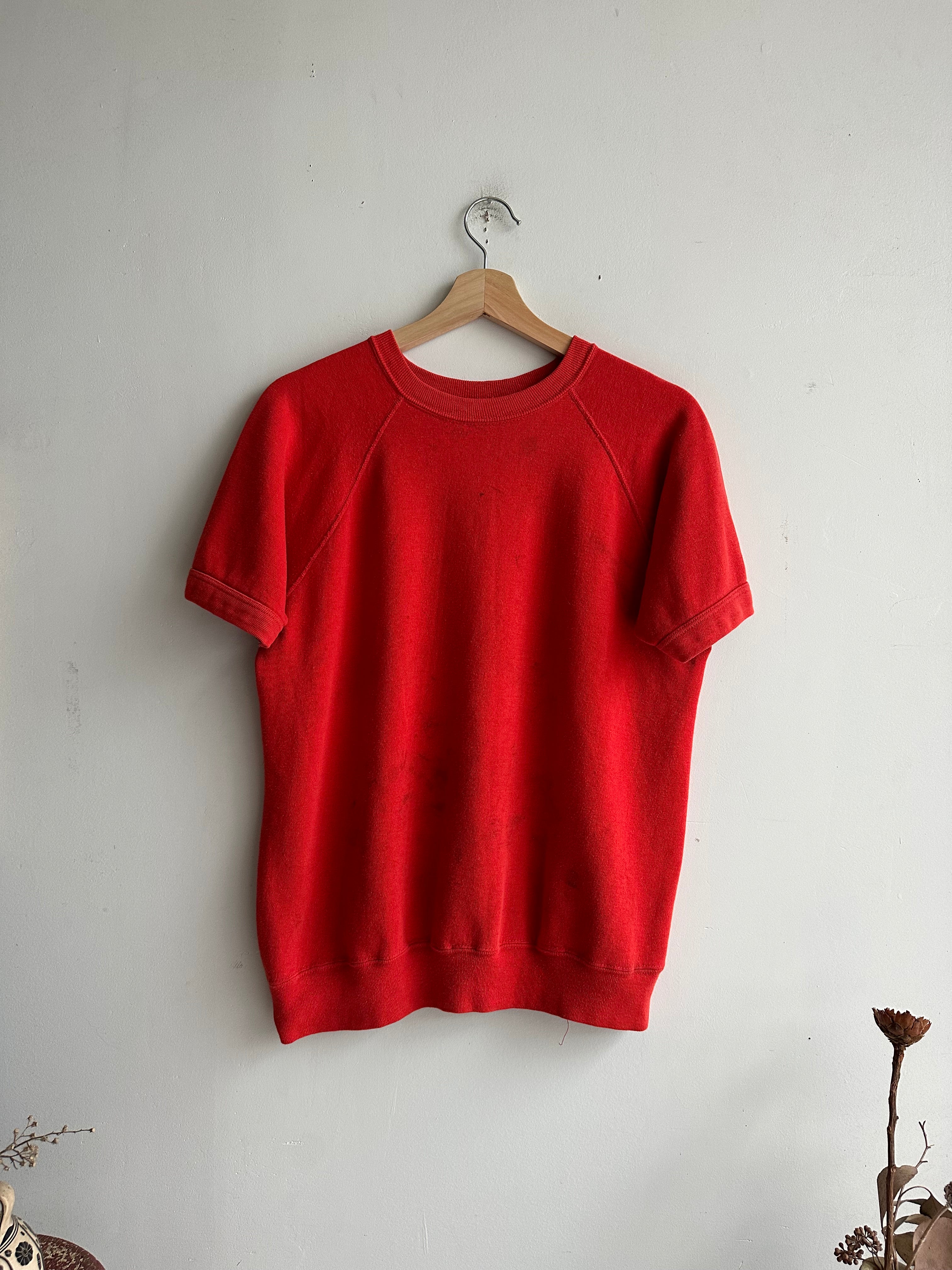 1960s Well-Worn Red Sweatshirt (M)